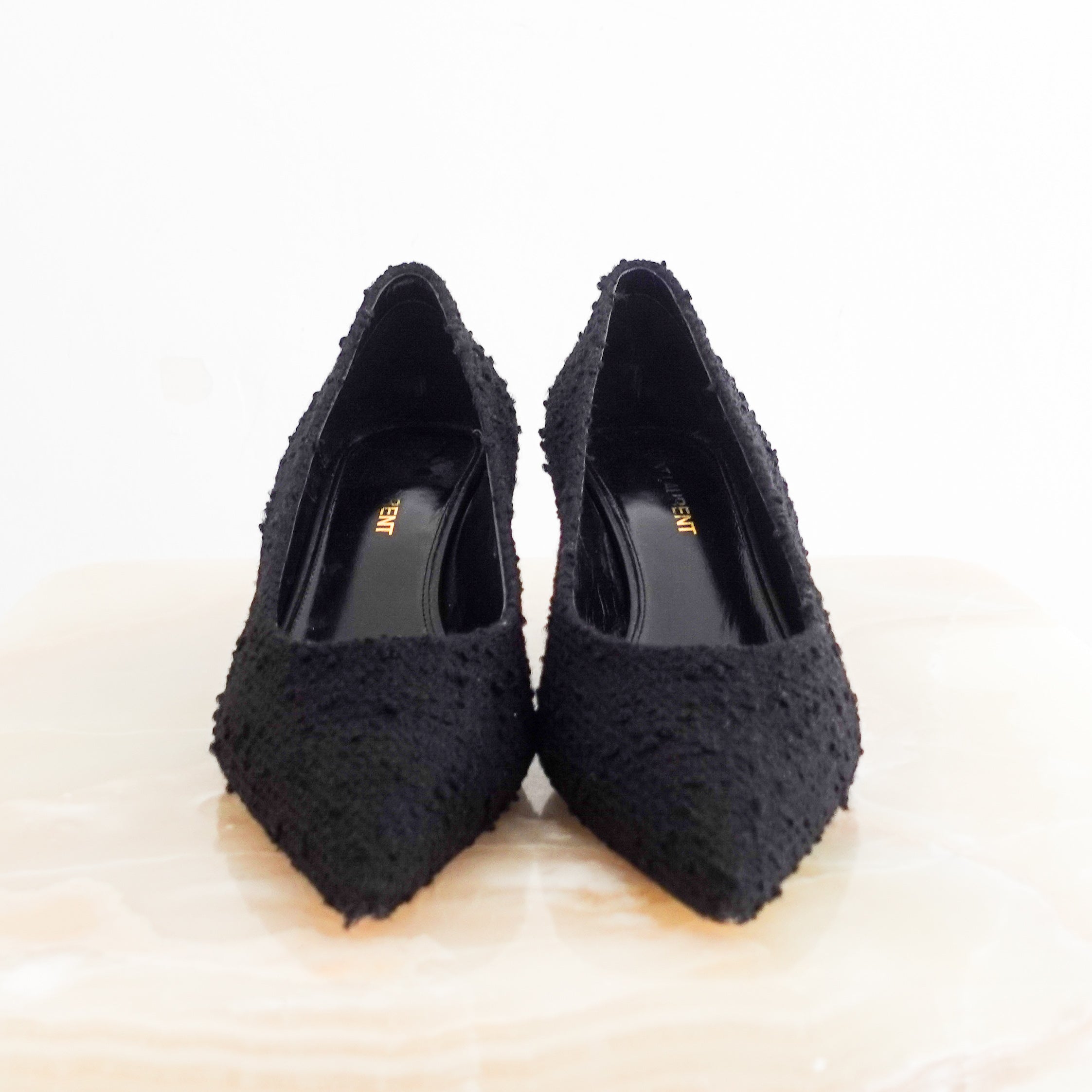 Saint Laurent Boucle black kitten heels RRP £800 | Authentic and Preloved