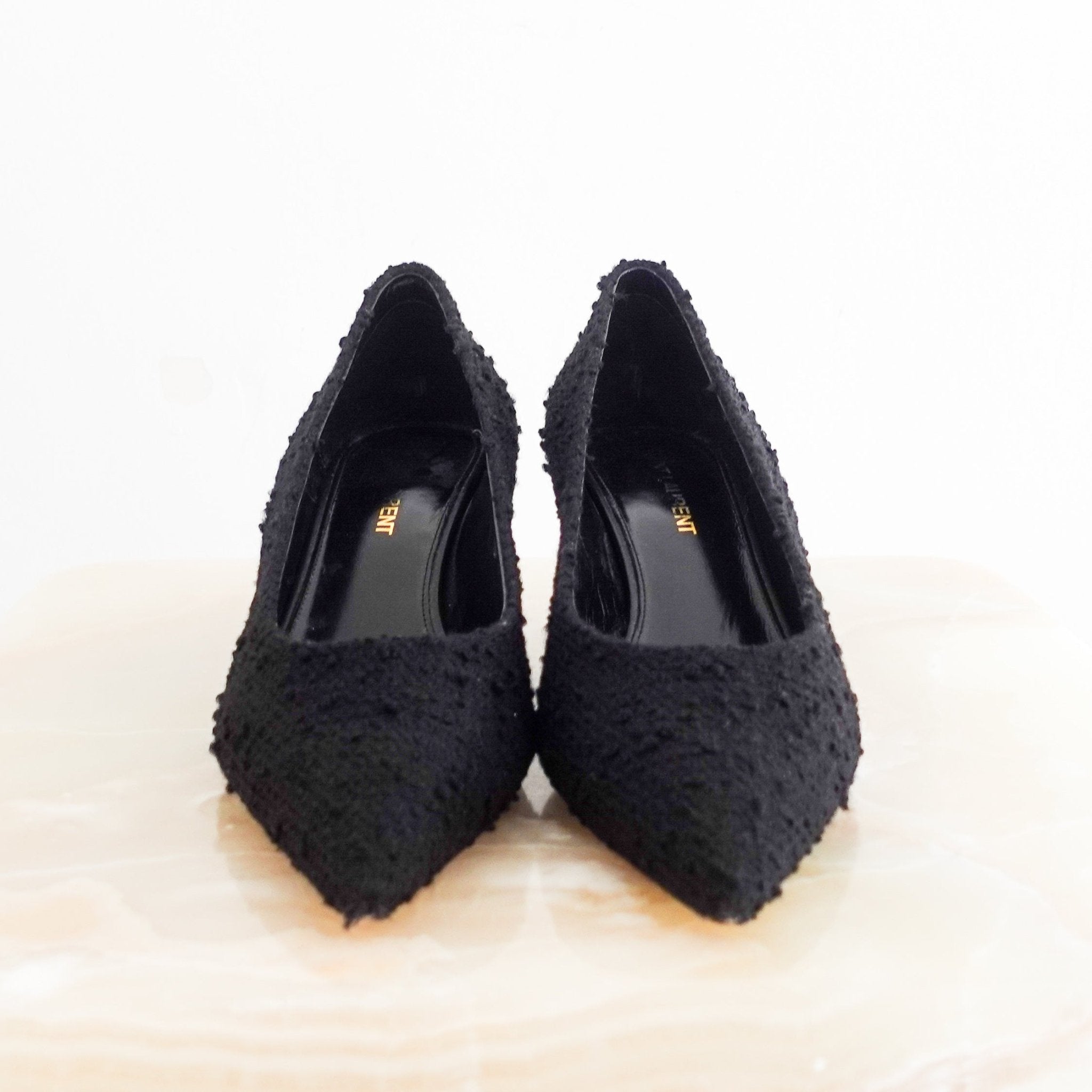 Saint Laurent Boucle black kitten heels RRP £800 | Authentic and Preloved - Reloved Again