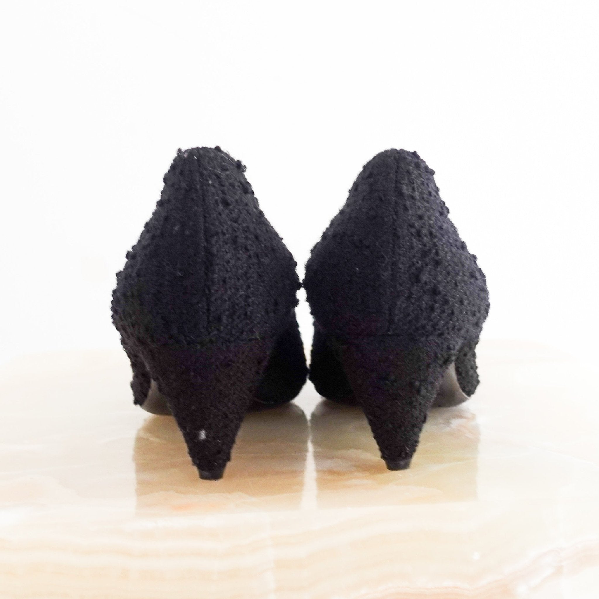 Saint Laurent Boucle black kitten heels RRP £800 | Authentic and Preloved - Reloved Again