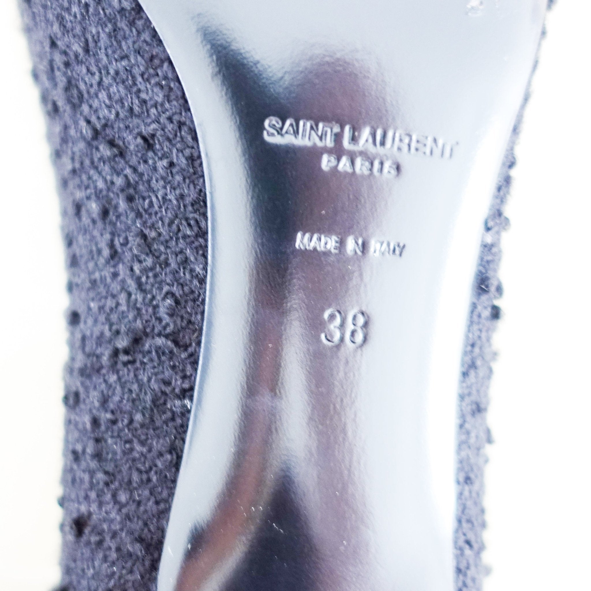 Saint Laurent Boucle black kitten heels RRP £800 | Authentic and Preloved - Reloved Again