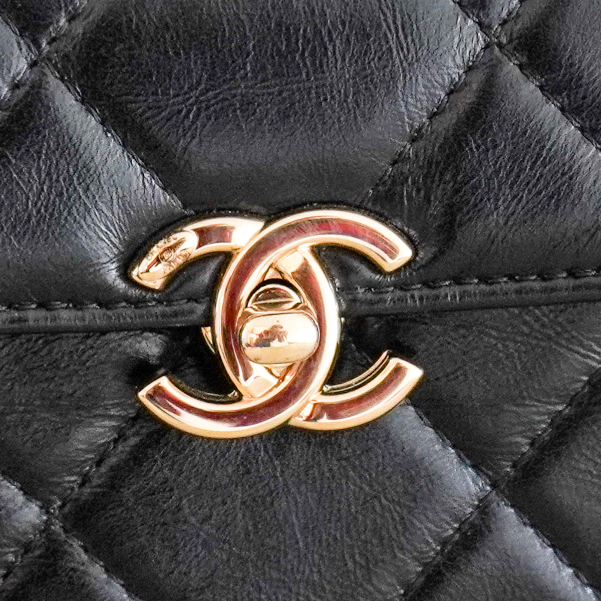 Chanel Shiny Calfskin Quilted Top Handle Vanity Box Bag | Authentic Preloved - Reloved Again