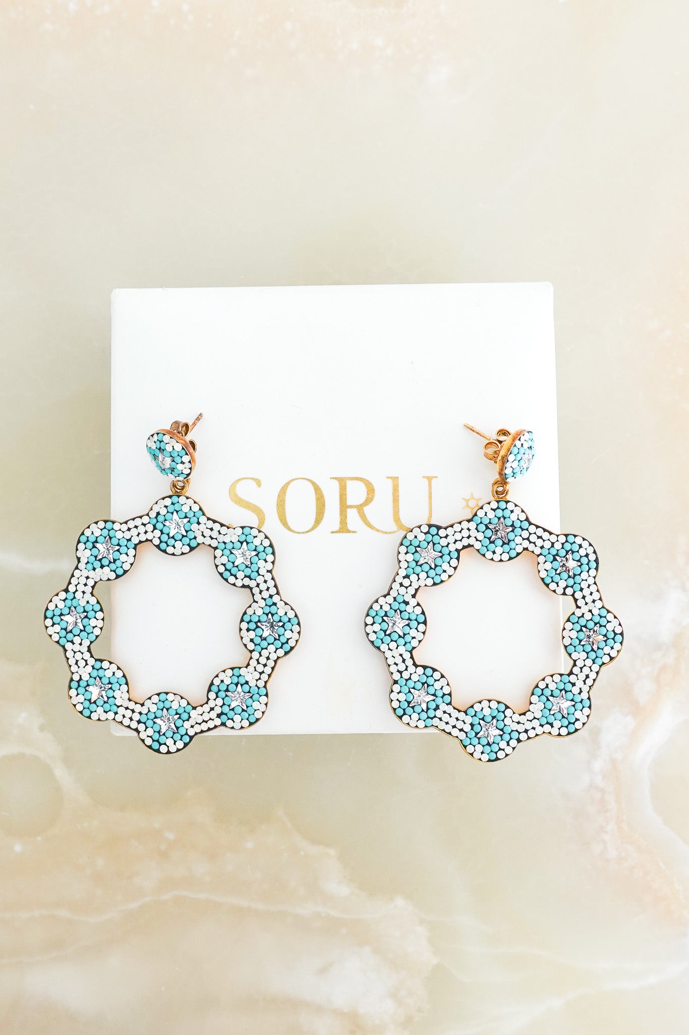 Soru Beaded Hoop Earrings | Authentic Preloved - Reloved Again