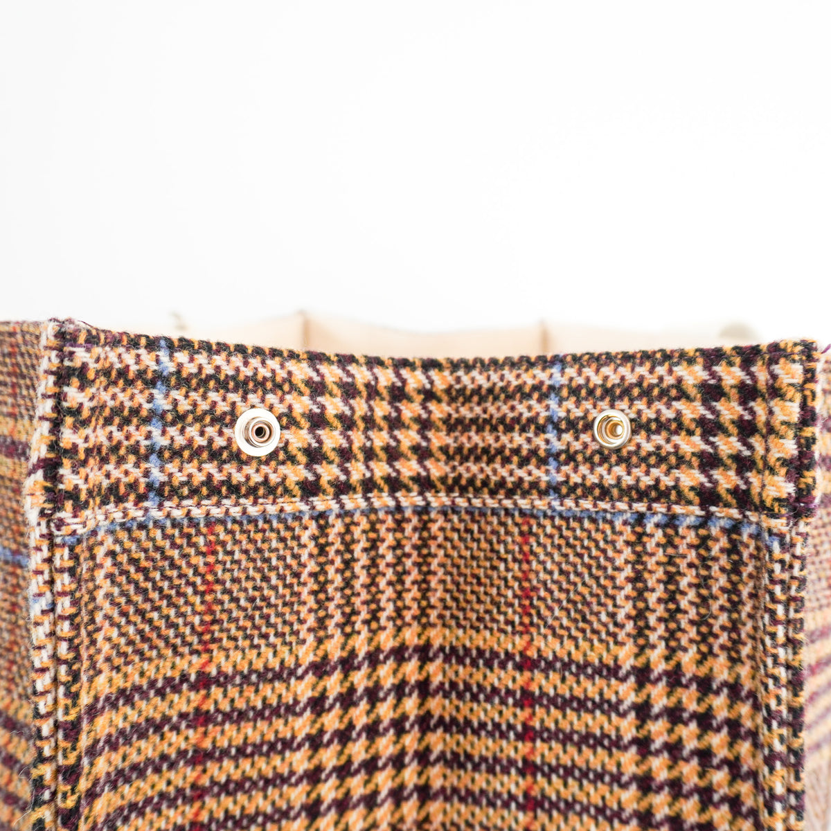 Rue de Verneuil Checked Wool Tote Bag (RRP £950) | Authentic Preloved