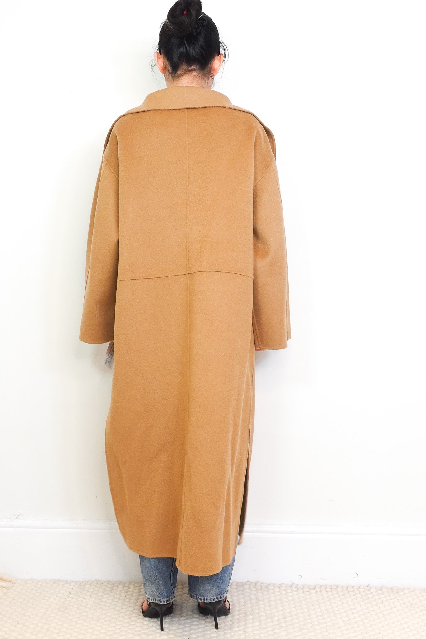 NEW CURRENT SEASON Toteme Camel Signature Cashmere Wool Coat RRP £1100 | Authentic Preloved - Reloved Again