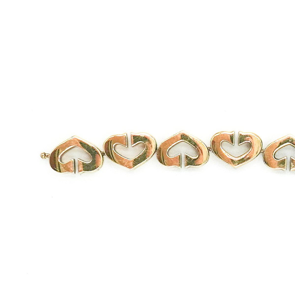 Cartier C Heart Link Bracelet Gold RRP £11,400 | Authentic Preloved