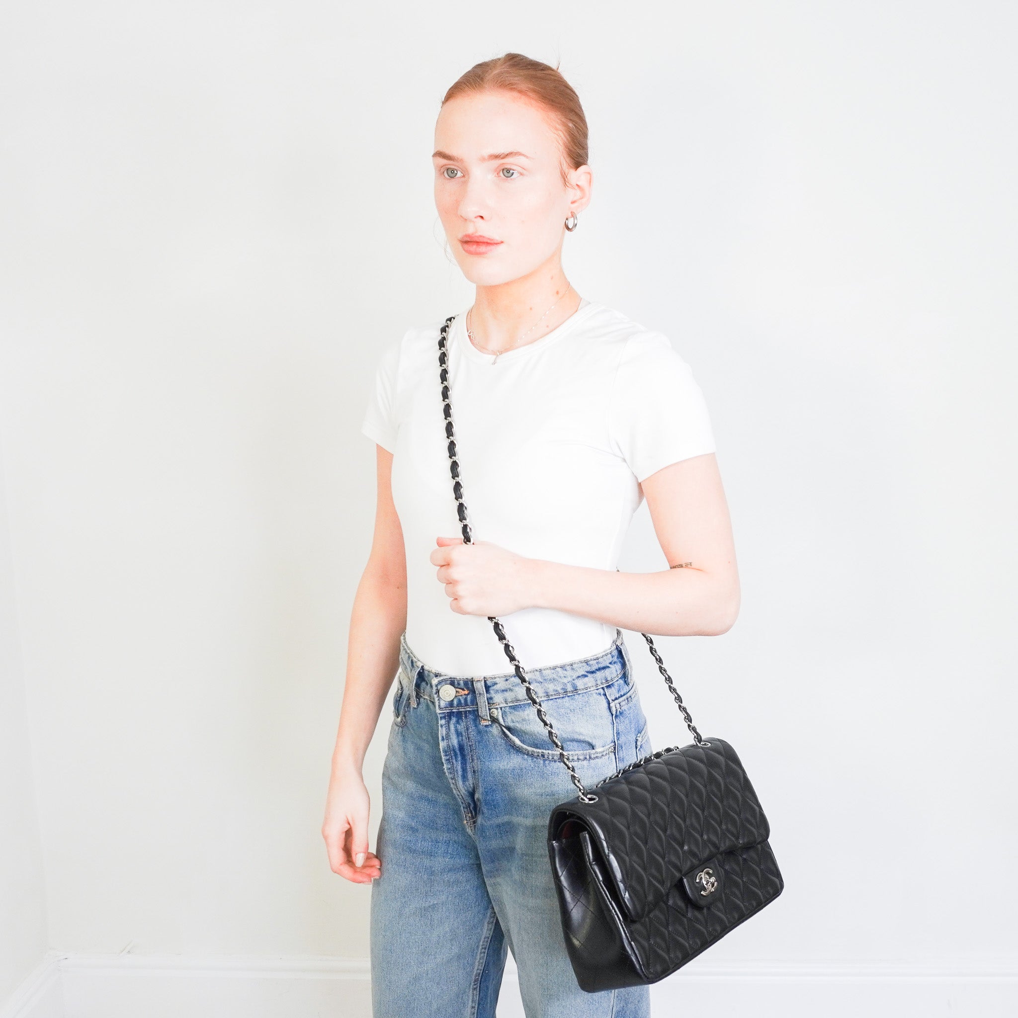 Chanel Jumbo Lambskin Double Flap in Black RRP £10000 | Authentic Preloved - Reloved Again