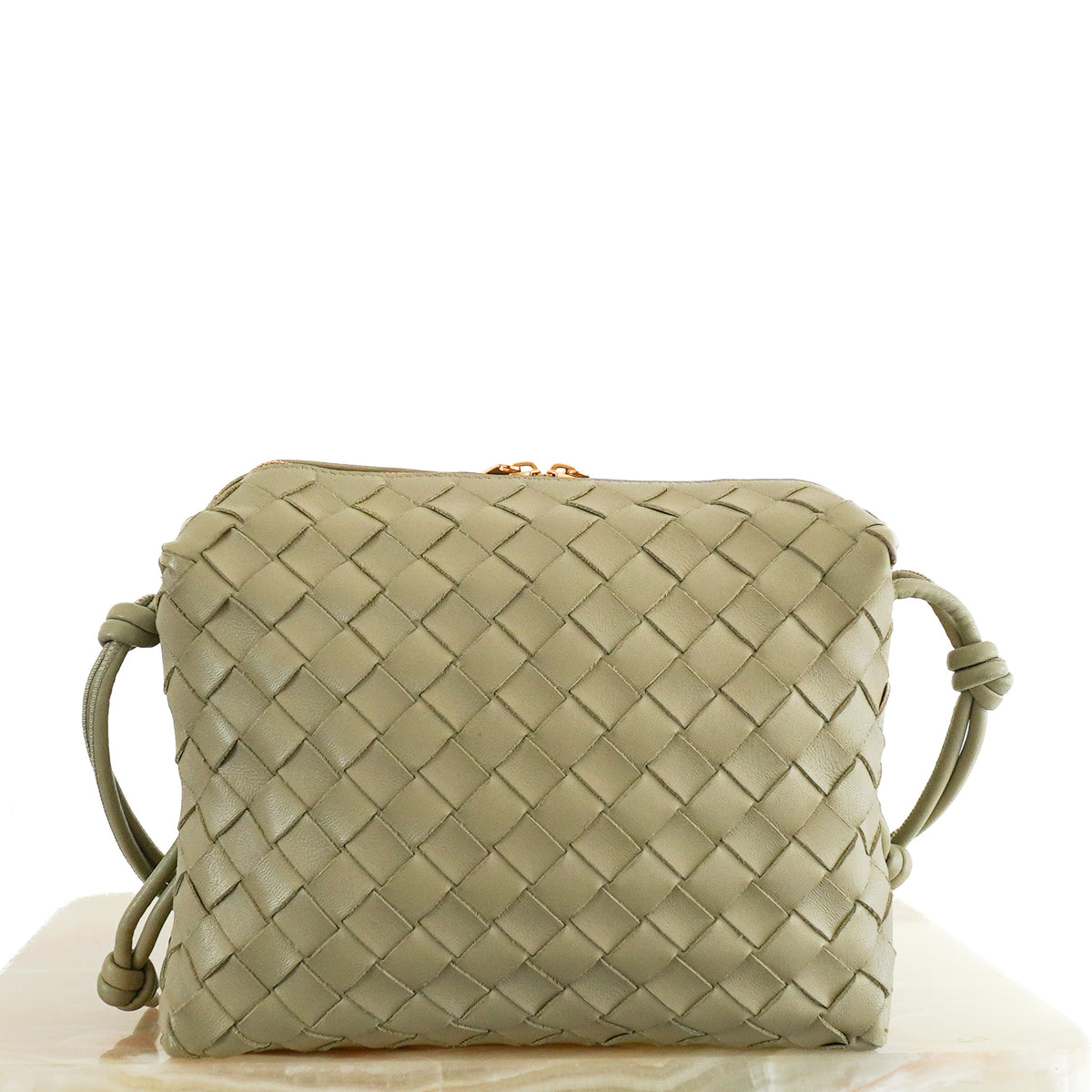Bottega Veneta Loop Camera Bag in Travertine (RRP£2150) | Authentic Preloved