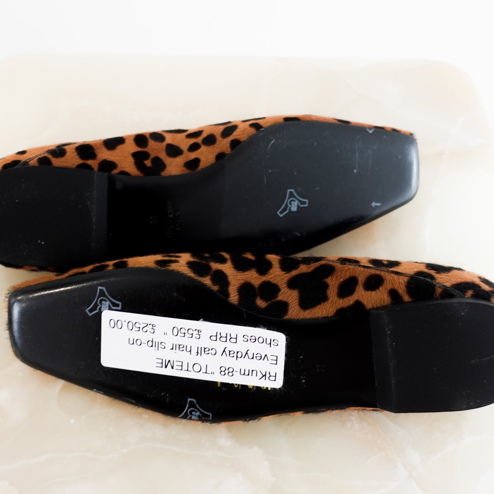 Toteme Everyday Leopard Print Flats RRP £550 | Authentic Preloved