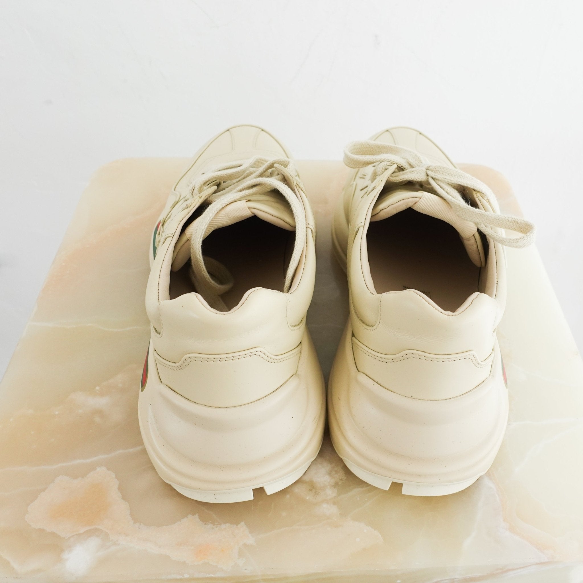 Gucci White Leather Rython Sneakers RRP £850 | Authentic Preloved - Reloved Again