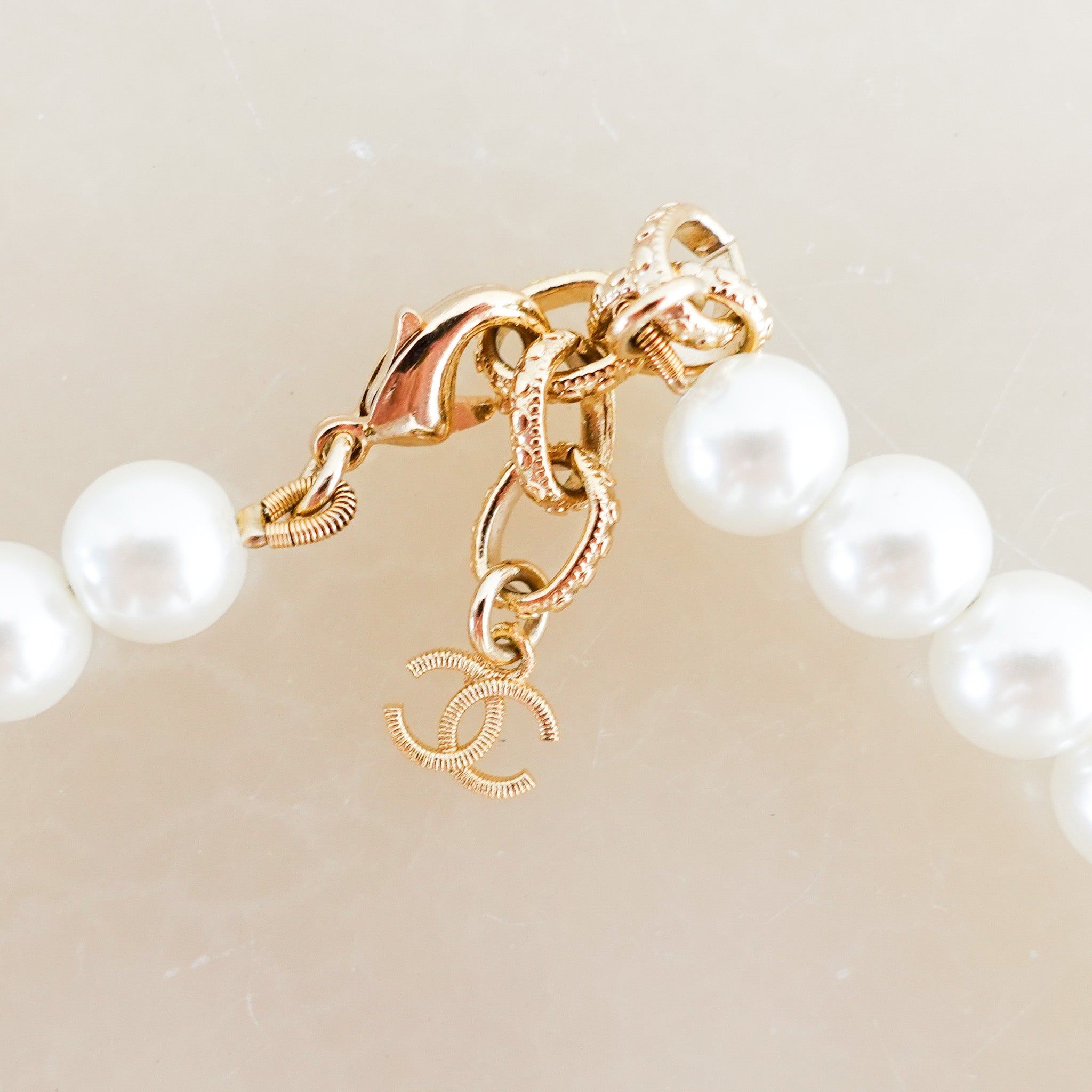 Chanel Pearl CC Necklace RRP £1.5k | authentic preloved
