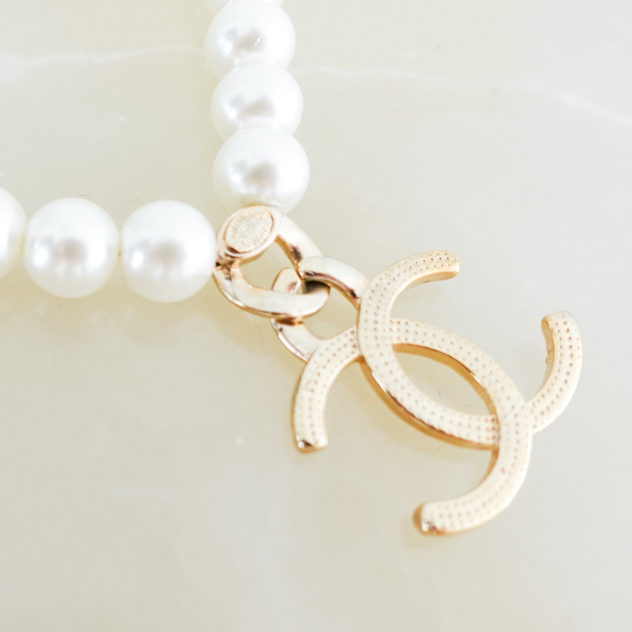 Chanel Pearl CC Necklace RRP £1.5k | authentic preloved