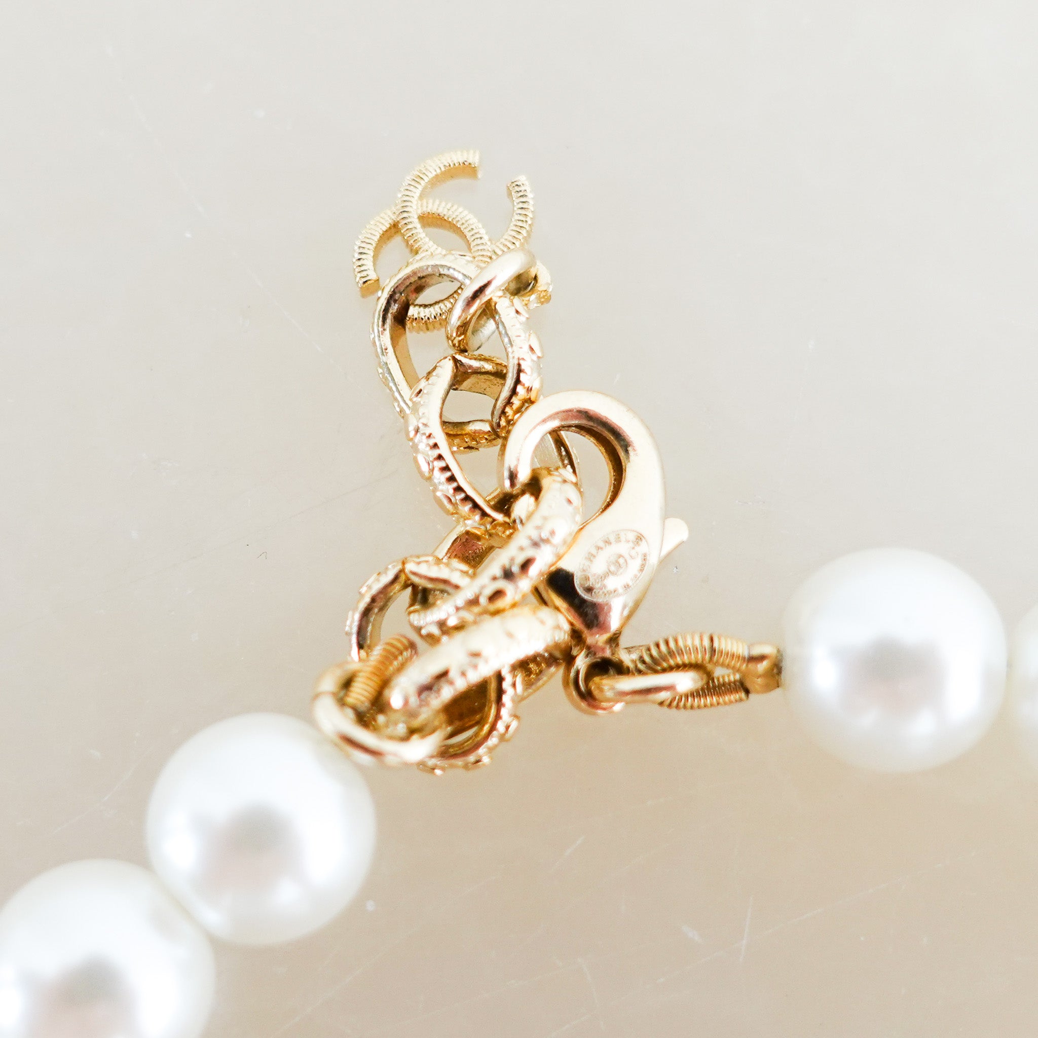 Chanel Pearl CC Necklace RRP £1.5k | authentic preloved