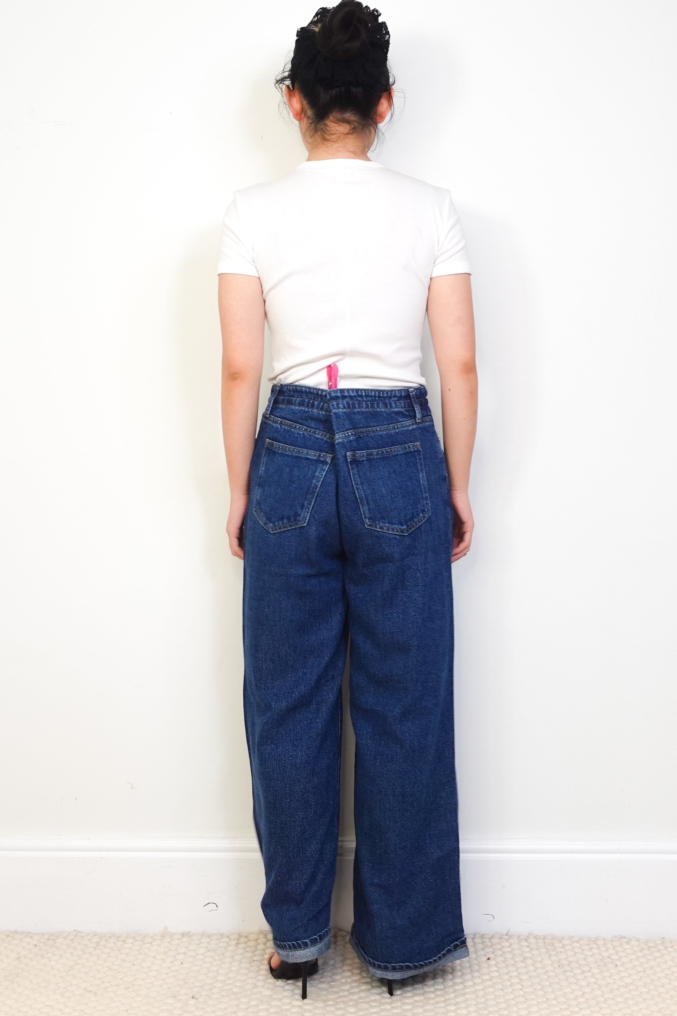 CURRENT SEASON Frame Blue Ghost Wide Leg Jeans RRP £300 | Authentic Preloved
