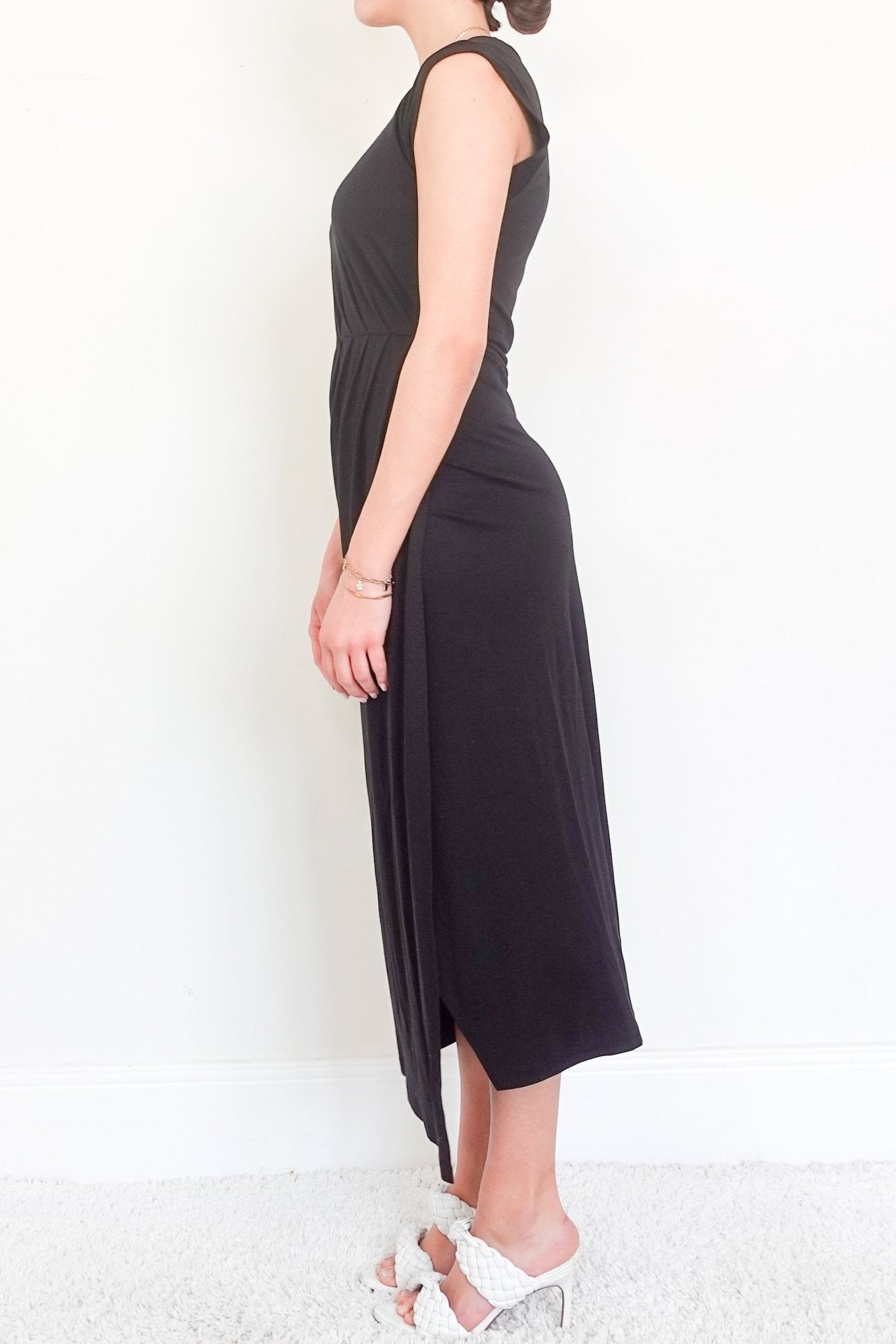 Club Monaco Black maxi dress RRP £130 - Reloved Again