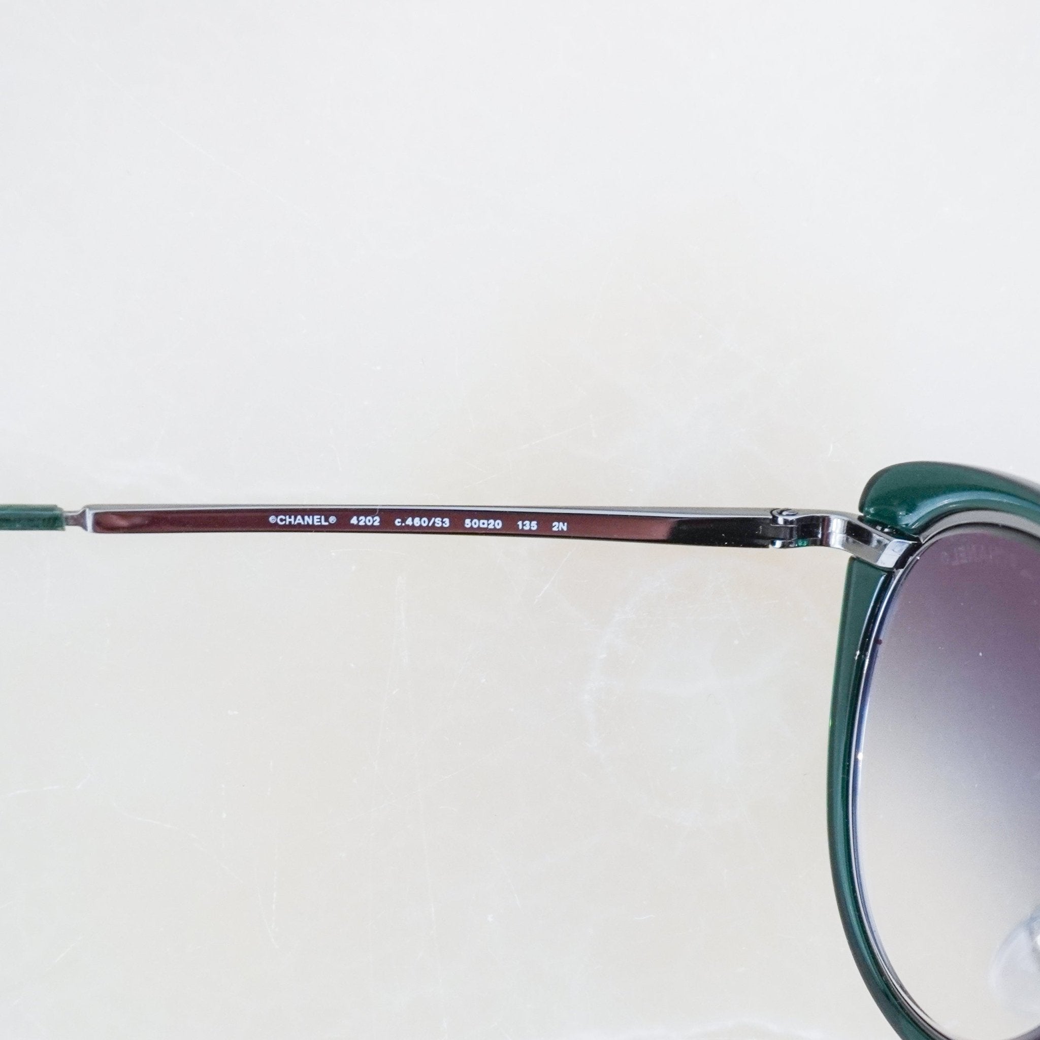 Chanel Green Cat Eye Sunglasses (RRP £450) | Authentic Preloved FINAL SALE - Reloved Again
