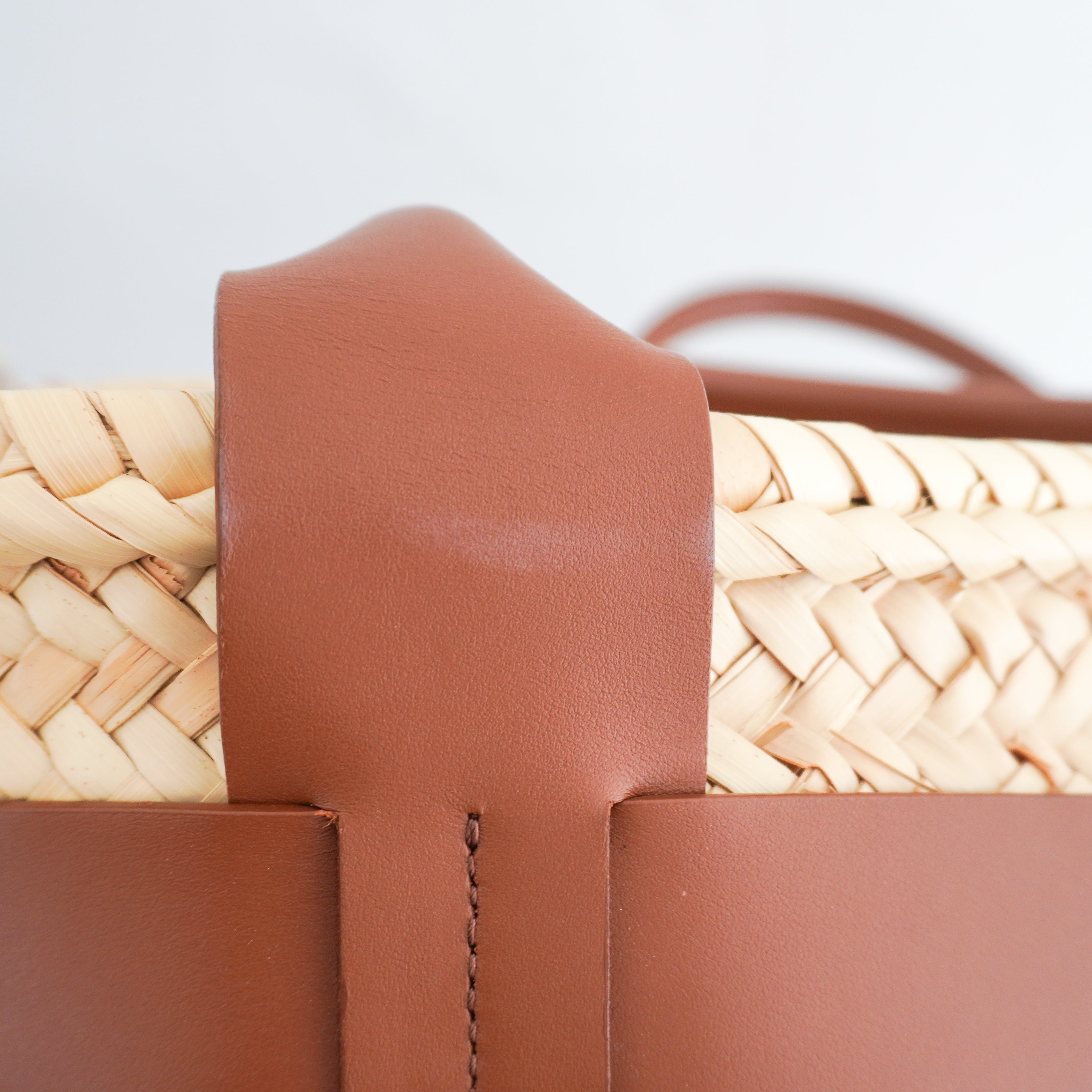 Demellier Maxi Santorini Basket Bag in Natural Tan (RRP £350) | Authentic Preloved