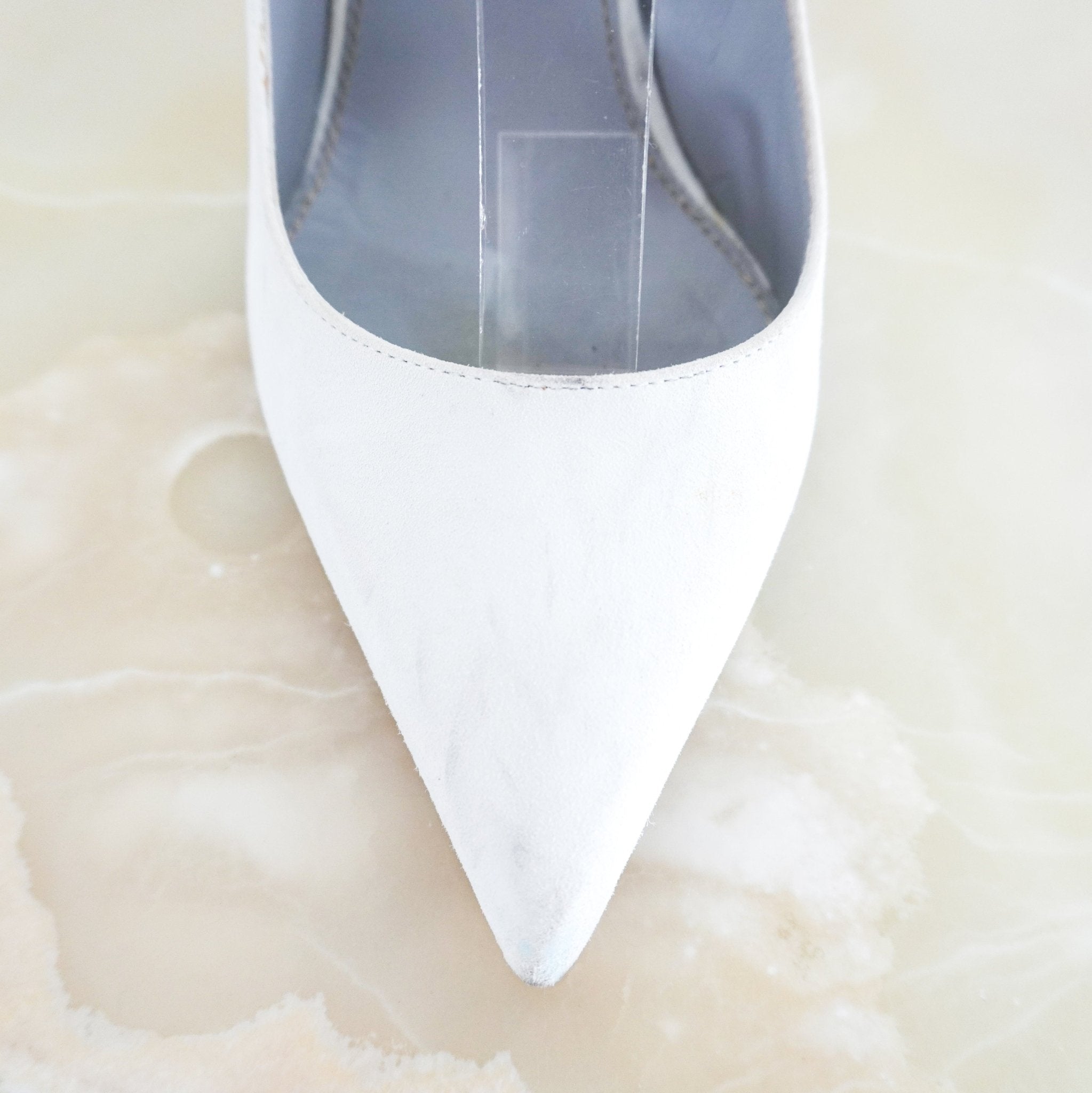 Sergio Rossi Ivory Suede Stiletto Pumps RRP £500 | Authentic Preloved - Reloved Again