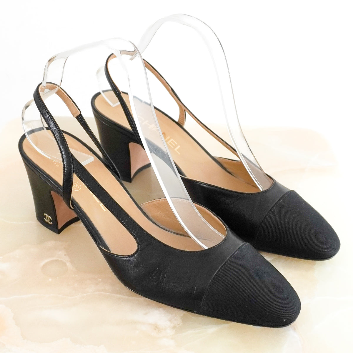 Chanel Black Slingbacks (RRP 1000) | Authentic Preloved