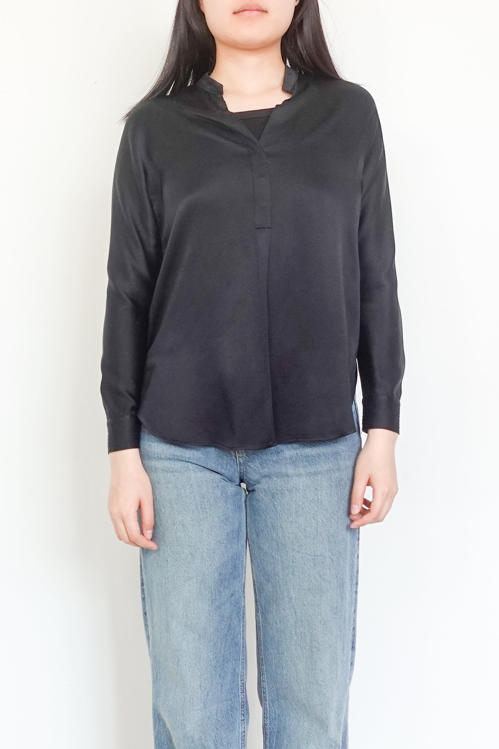 Silk black shirt RRP £165