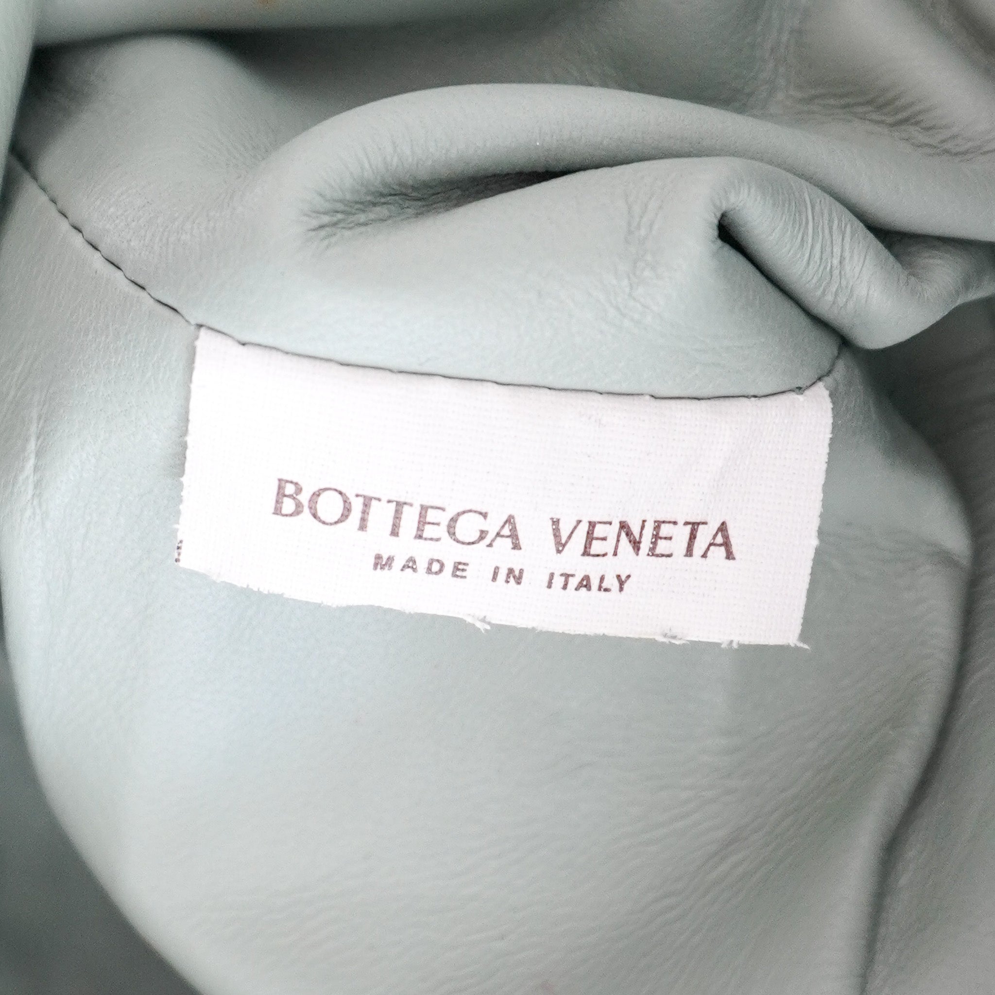 Bottega Veneta Mini Intrecciato Pouch Crossbody Bag in Seafoam Green Leather (RRP £2100) | Authentic Preloved