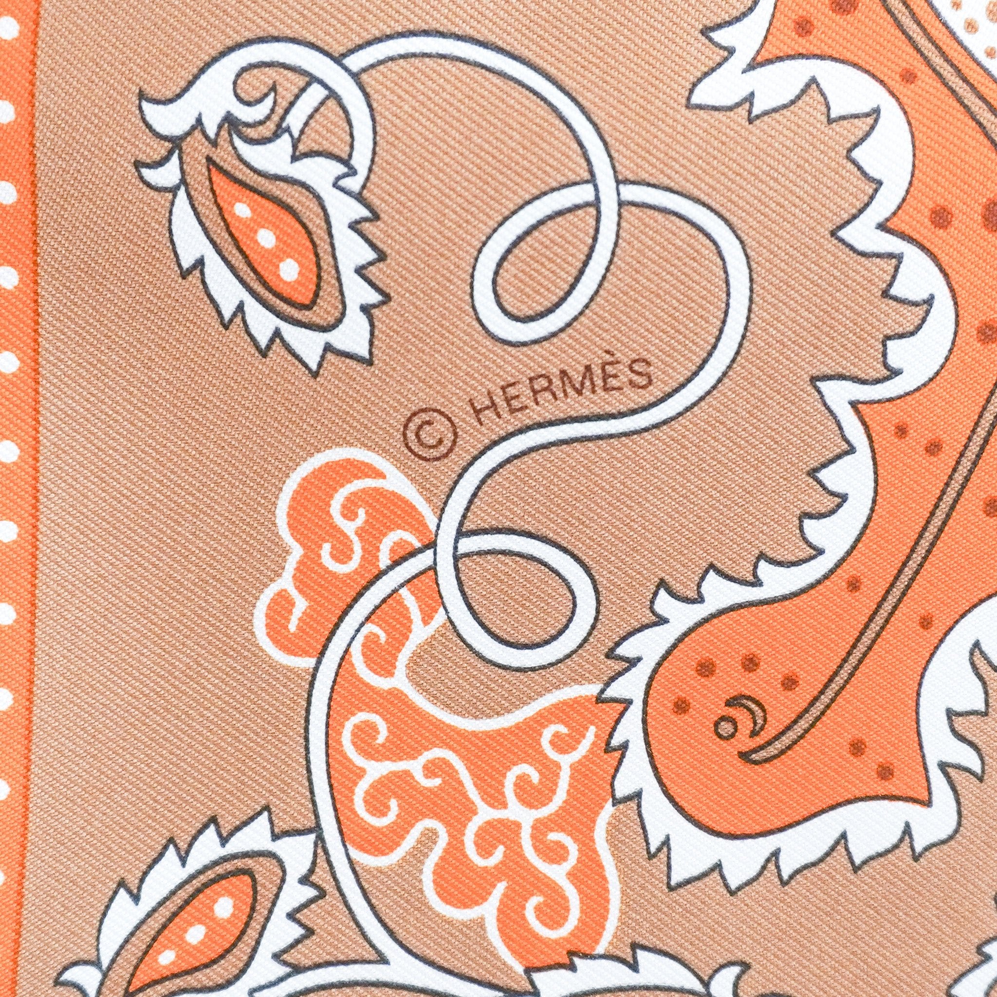 Hermès H Enlumine Bandana Silk Scarf (RRP £255) | Authentic Preloved