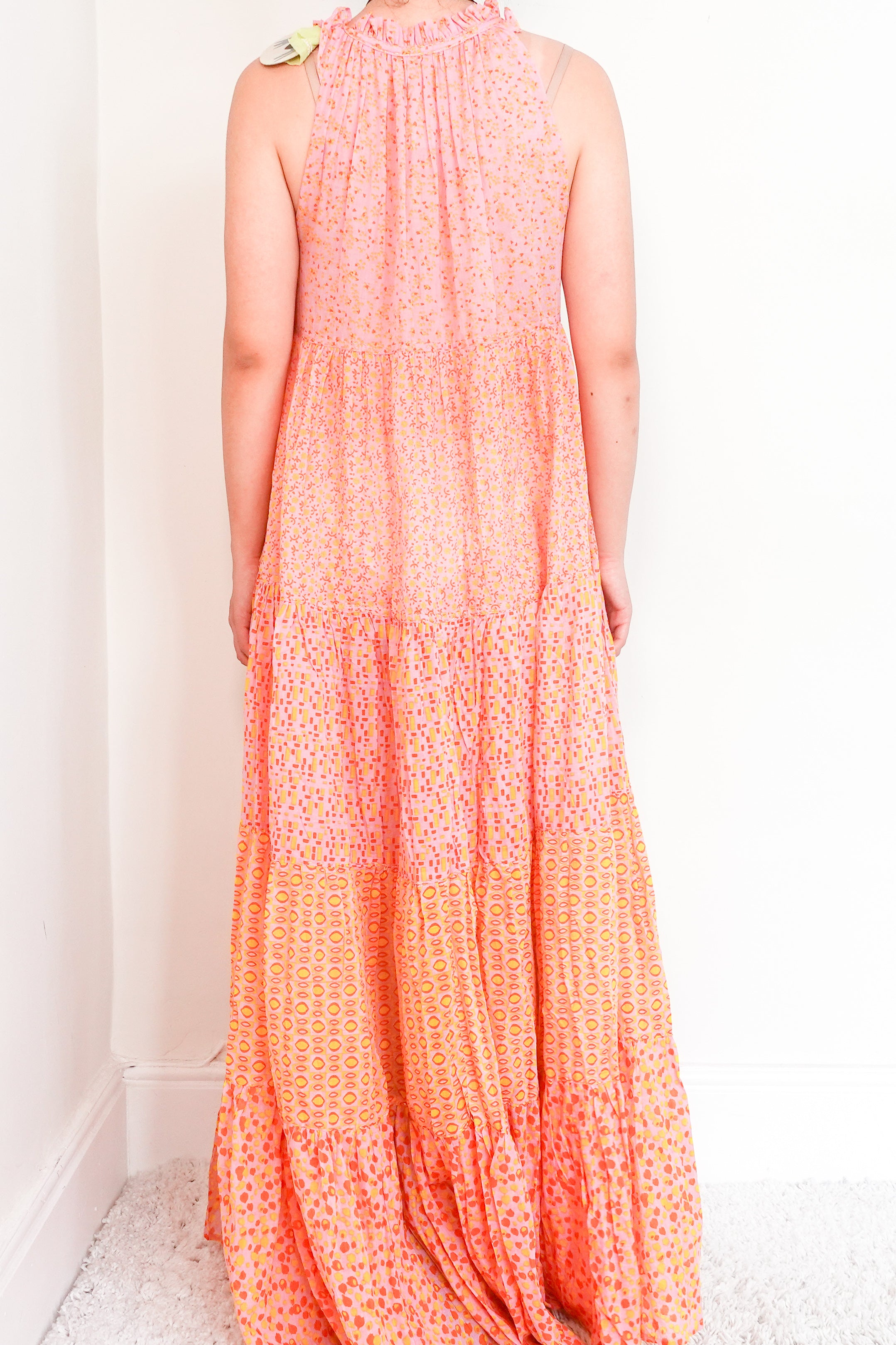 NEW pink printed dress RRP £400