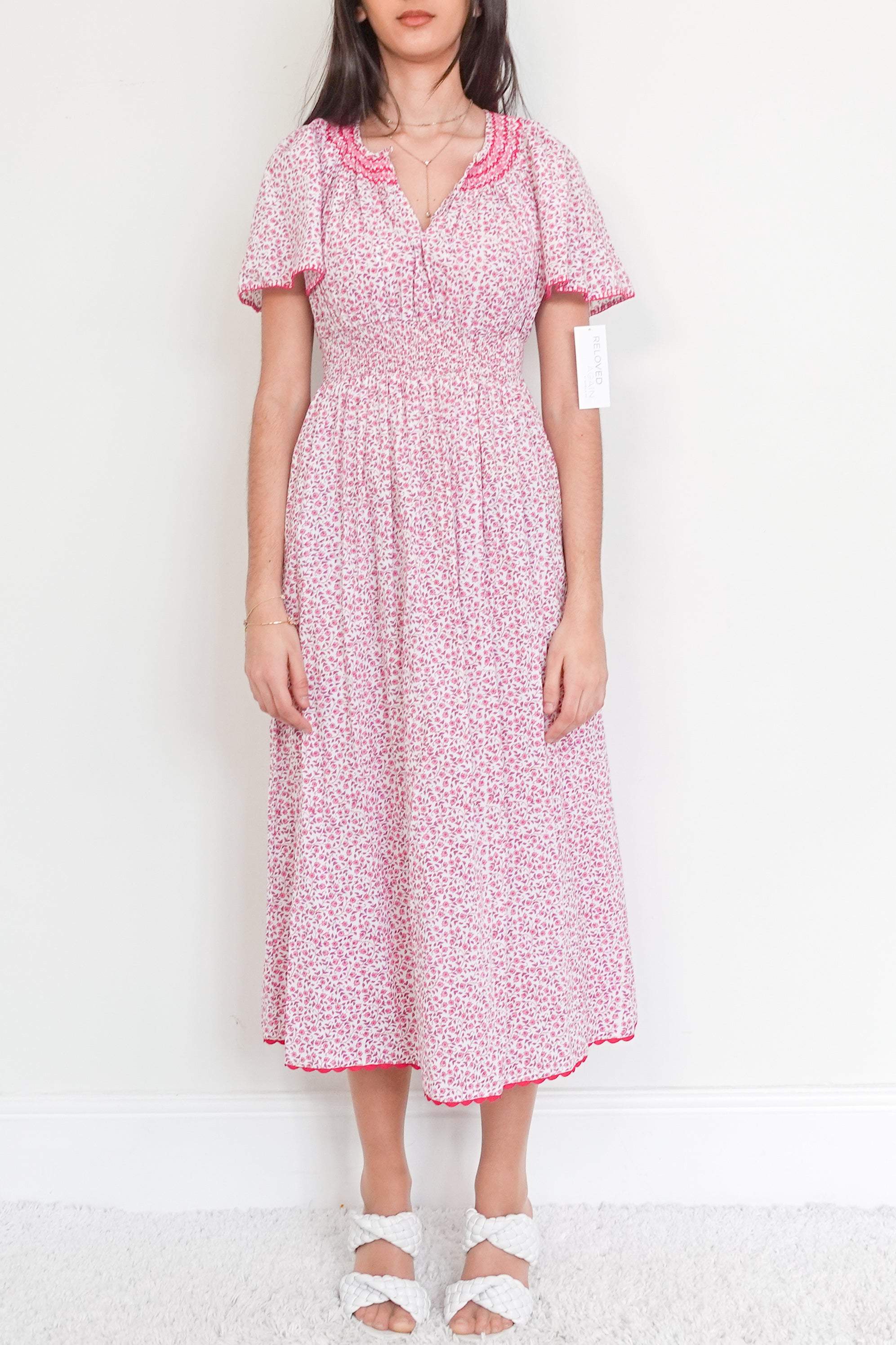 Pink midi dress RRP £195