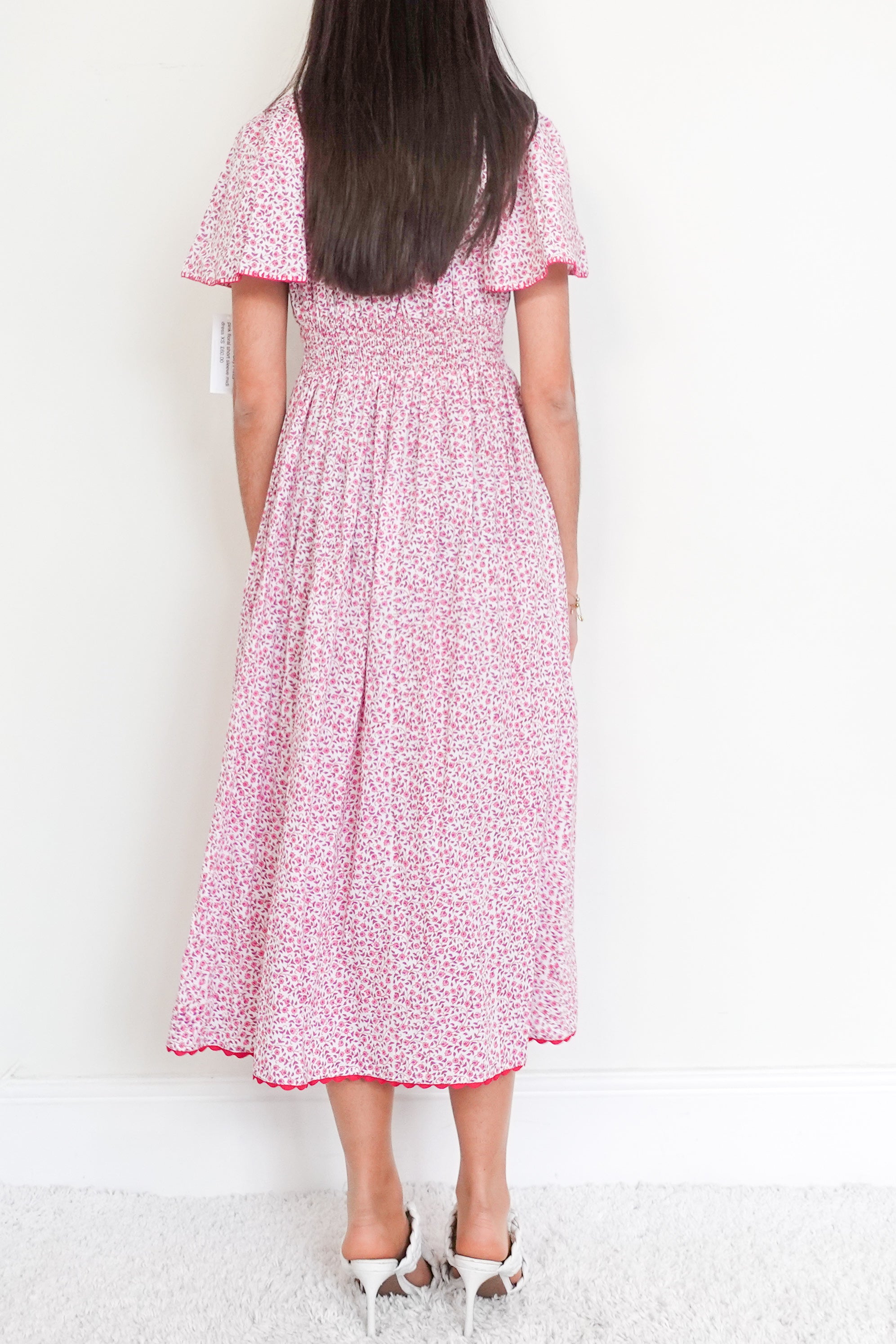 Pink midi dress RRP £195