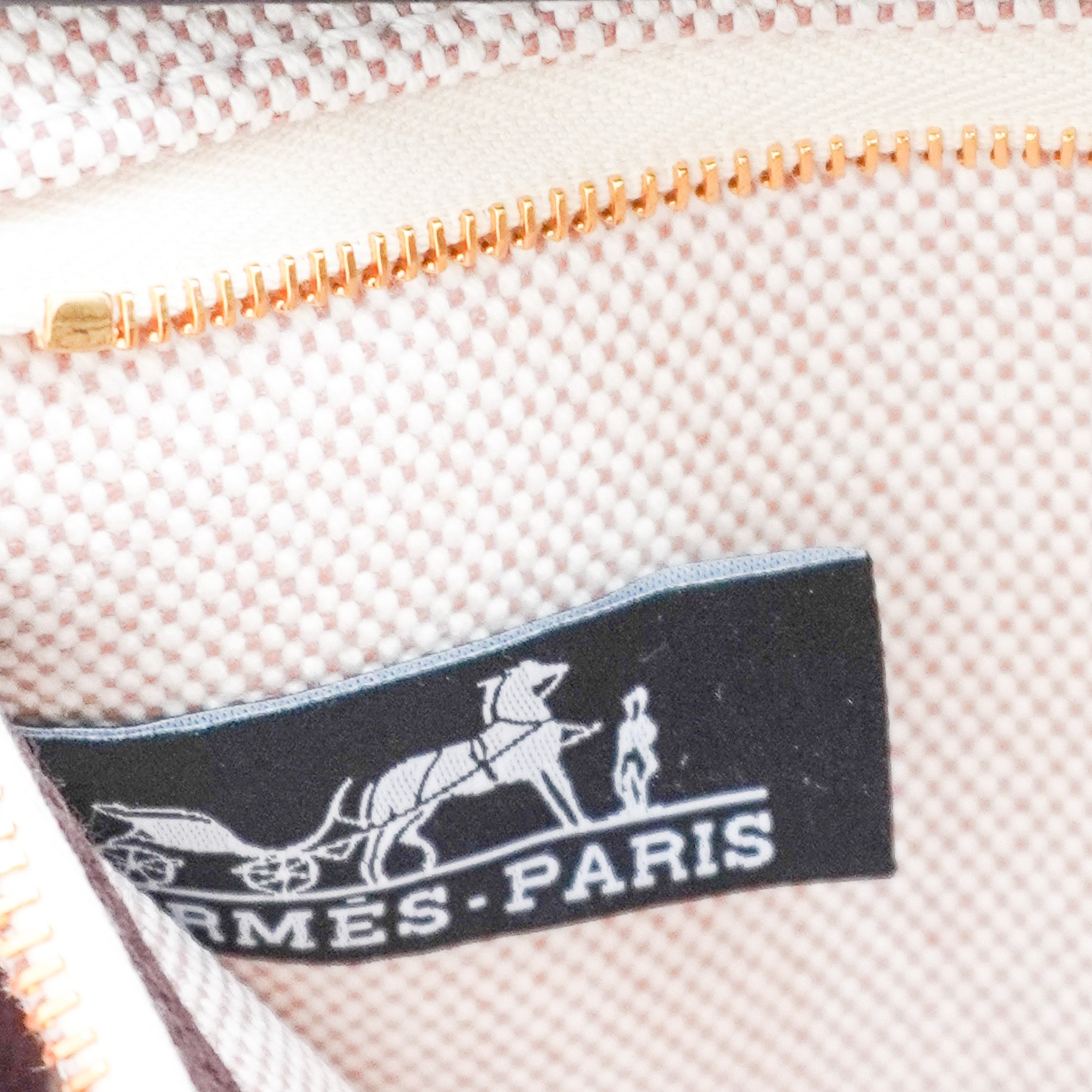 NEW Hermes Mini Herbag 20 in Ebene Vache Leather and Ecru Canvas | Authentic Preloved - Reloved Again