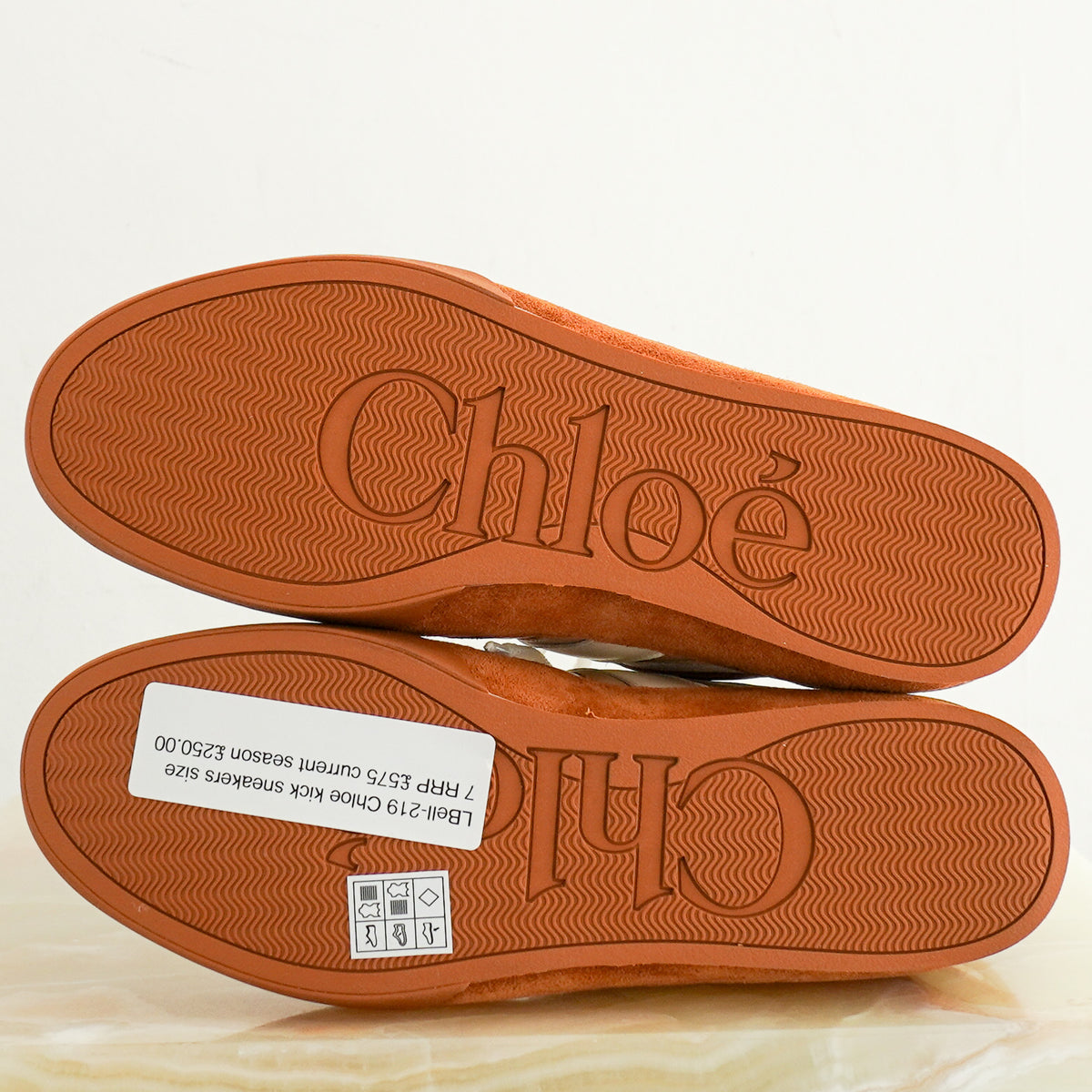 Chloe Kick Sneakers in Brown (RRP £575) | Authentic Preloved - Reloved Again