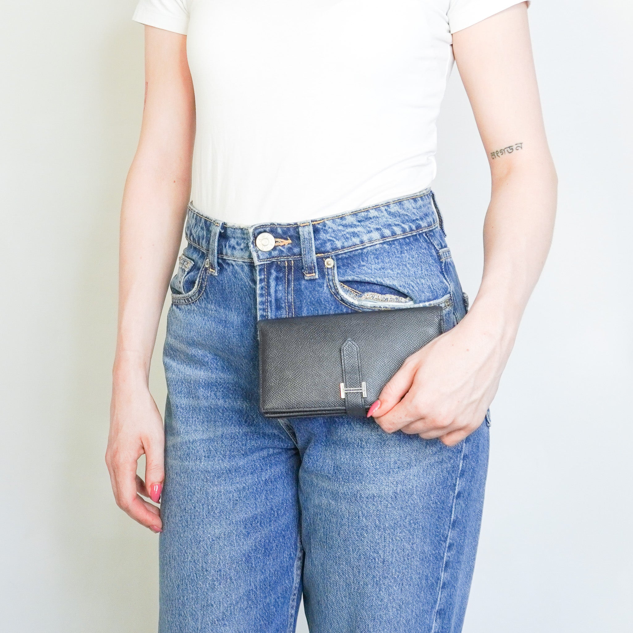 Hermes Bearn Wallet in Black (RRP £3280) | Authentic Preloved
