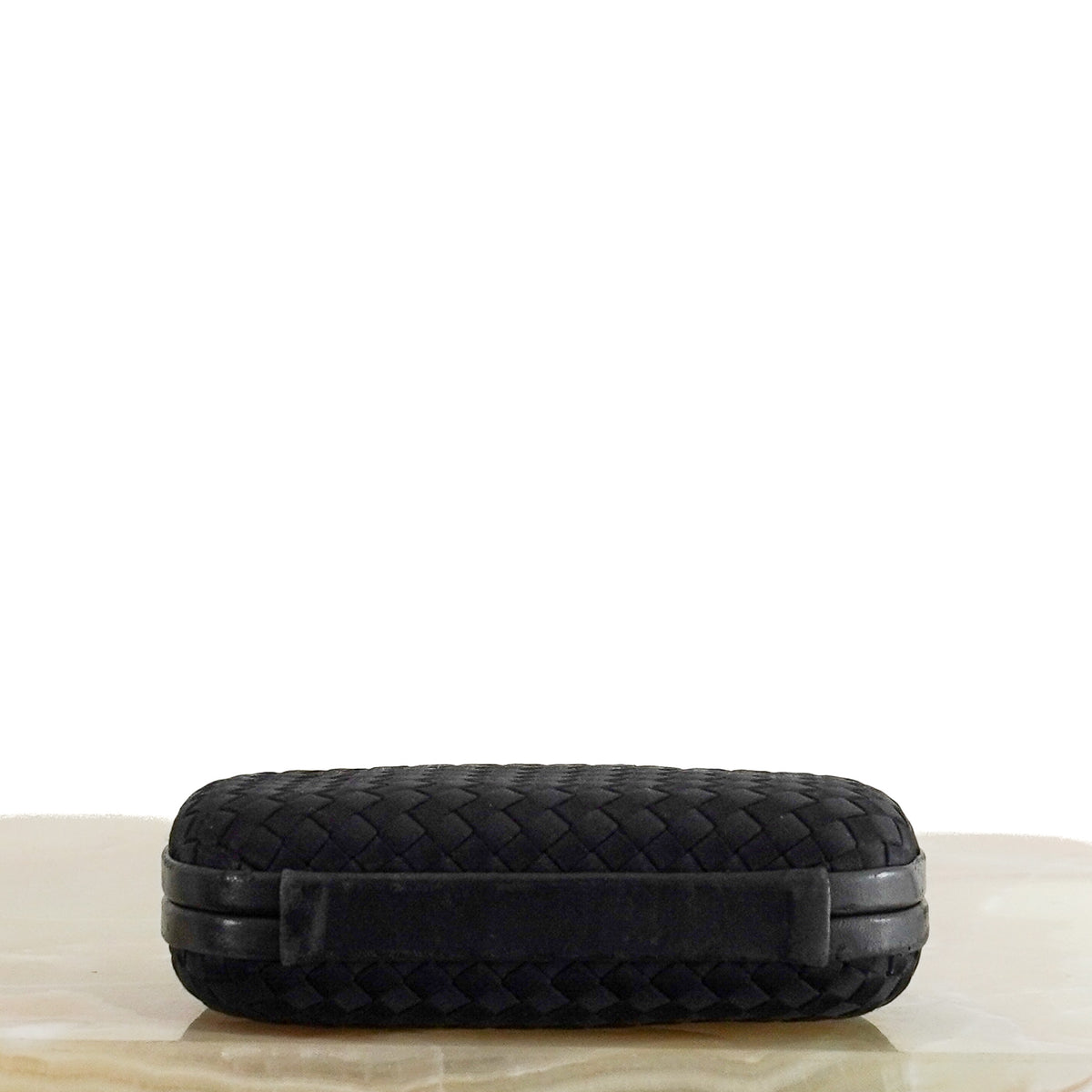 Bottega Veneta Black Intrecciato Knot Clutch (RRP £3370) | Authentic Preloved - Reloved Again