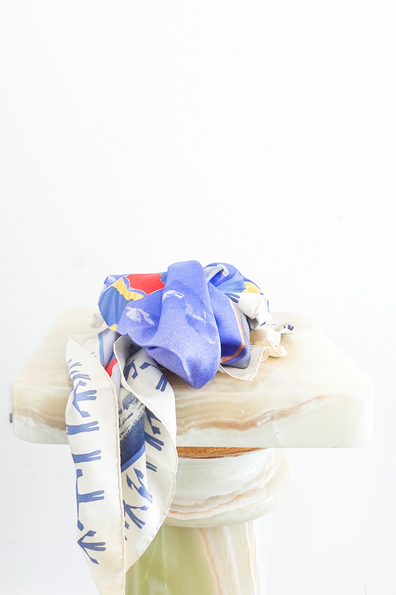 Boat print silk scarf RRP £470