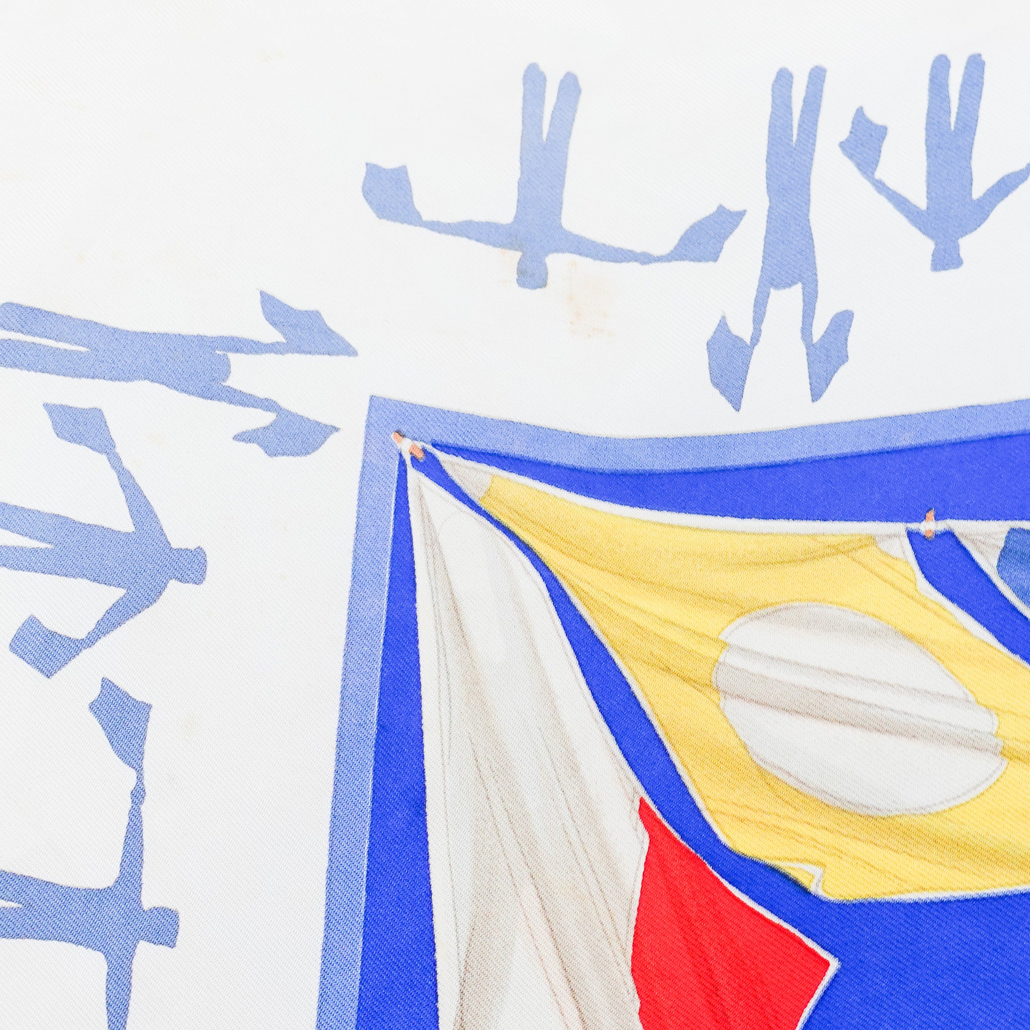 Boat print silk scarf RRP £470