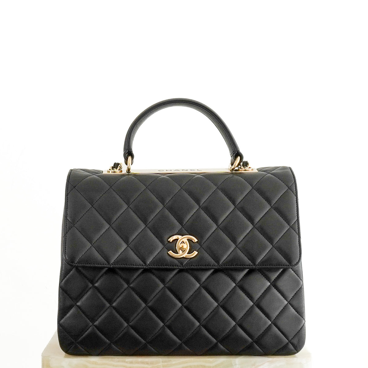 Chanel Trendy CC Flap Bag in Black Quilted Leather 2017 | Authentic Preloved - Reloved Again