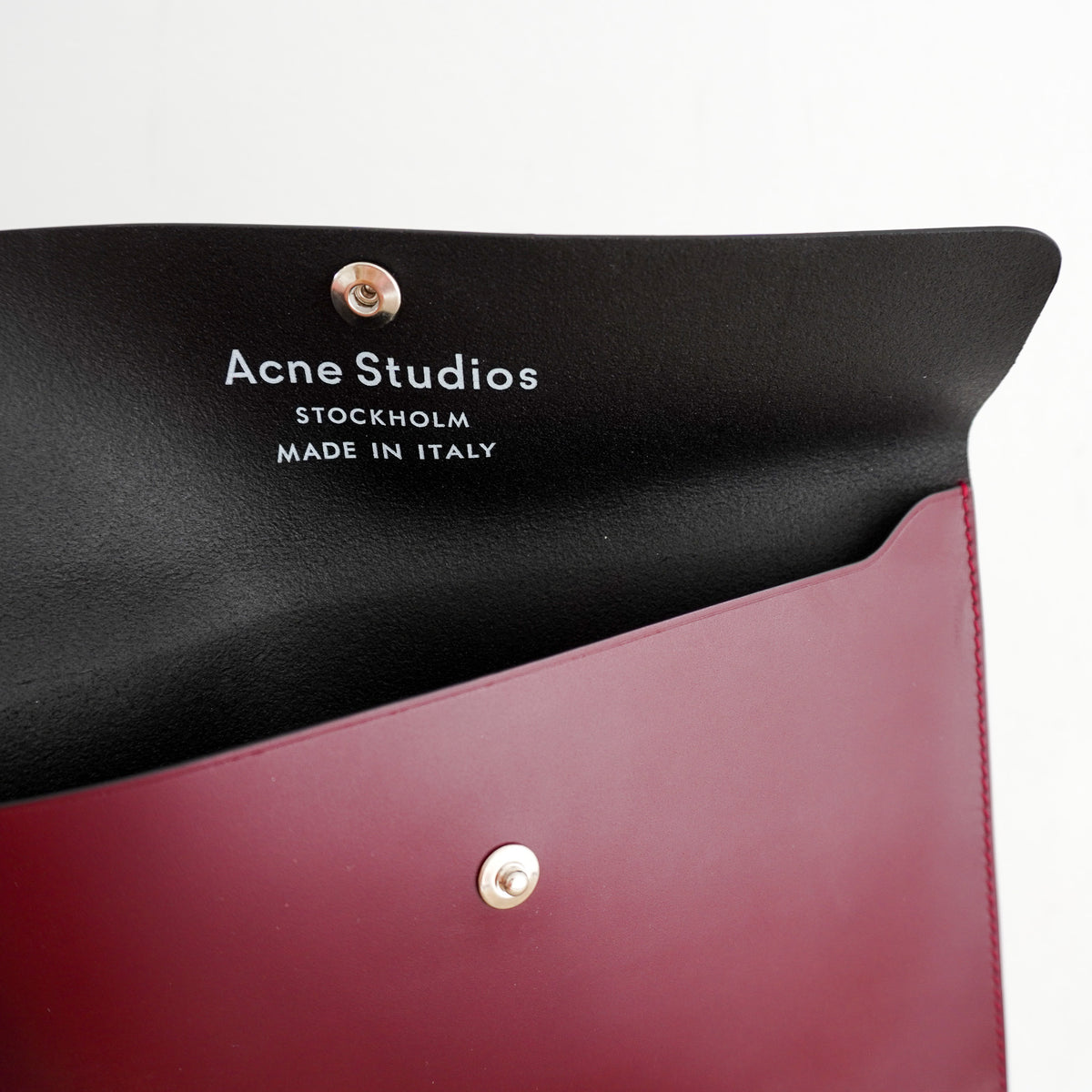 Acne Studios Burgundy Clutch (RRP £350) | Authentic Preloved - Reloved Again