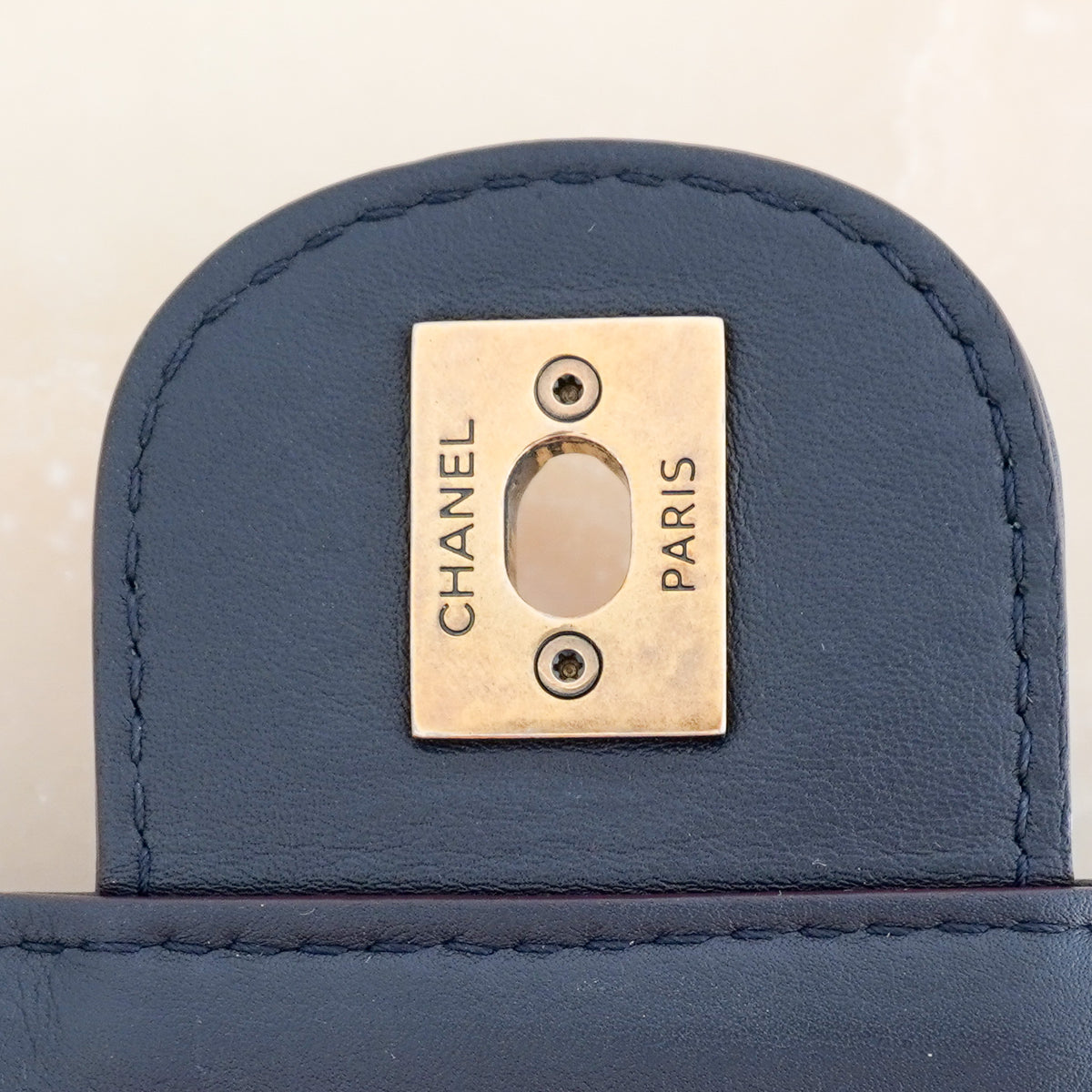Chanel Large Perfect Edge Flap Bag Navy Quilted Lambskin | Authentic Preloved - Reloved Again