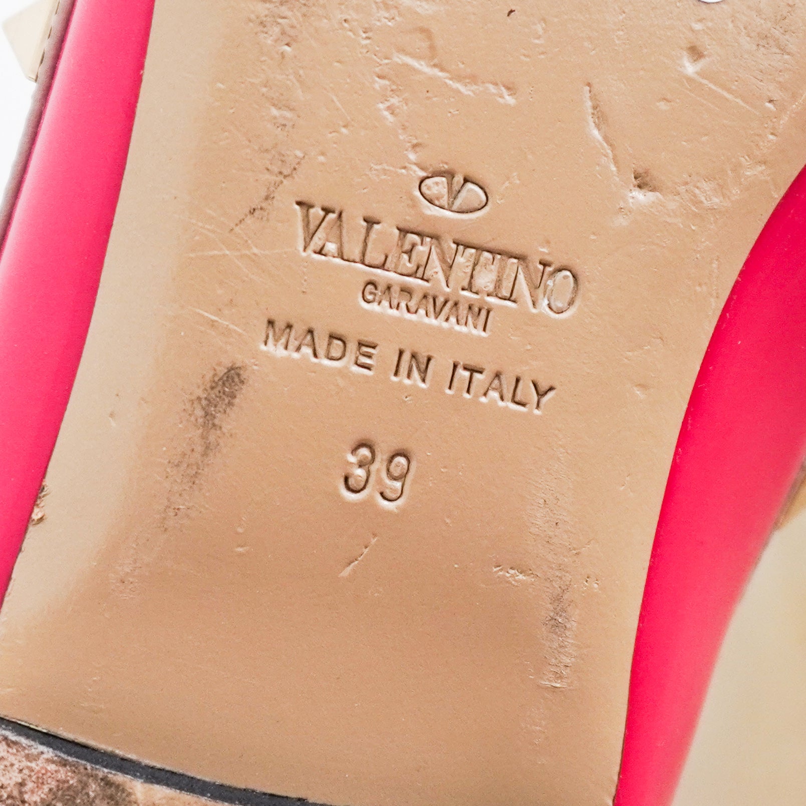 Valentino Rockstud Flats in Deep Fuxia RRP £585 | Authentic Preloved - Reloved Again