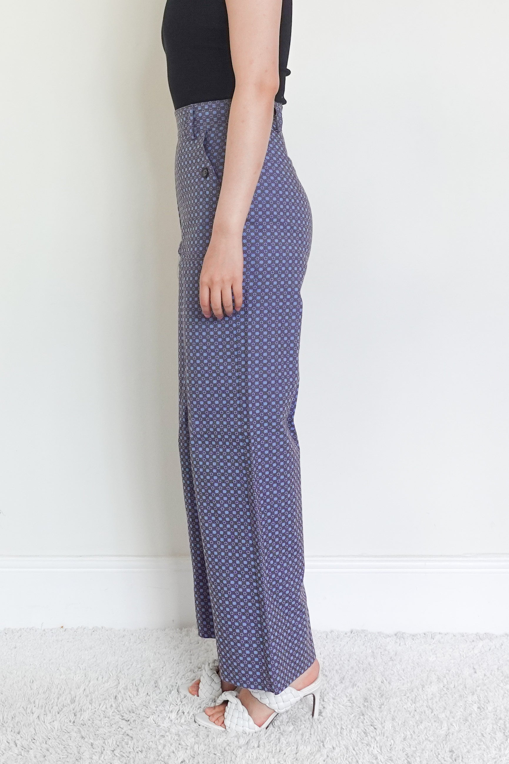 NEW Printed high waist trousers RRP £250