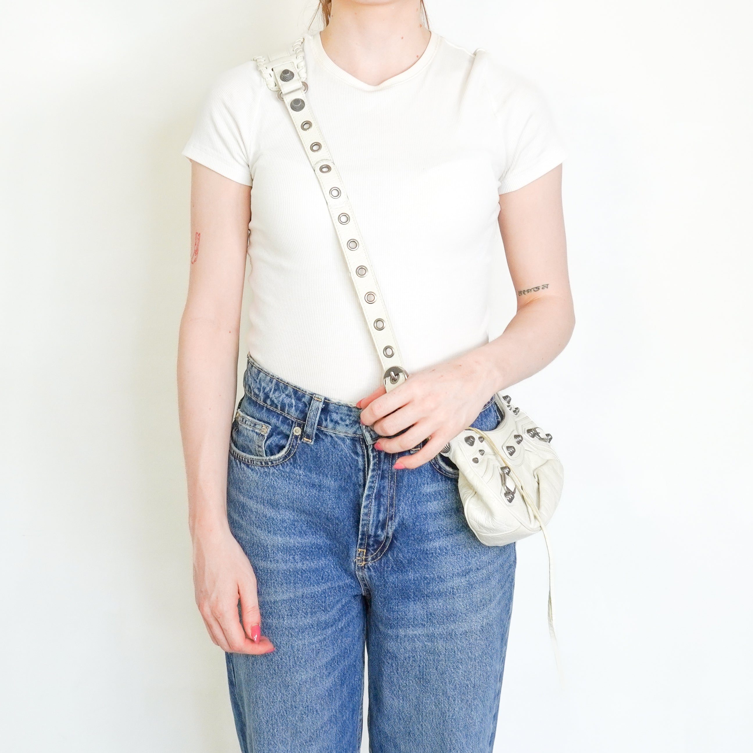 Balenciaga Le Cagole XS Bag in White (RRP £1890) | Authentic Preloved