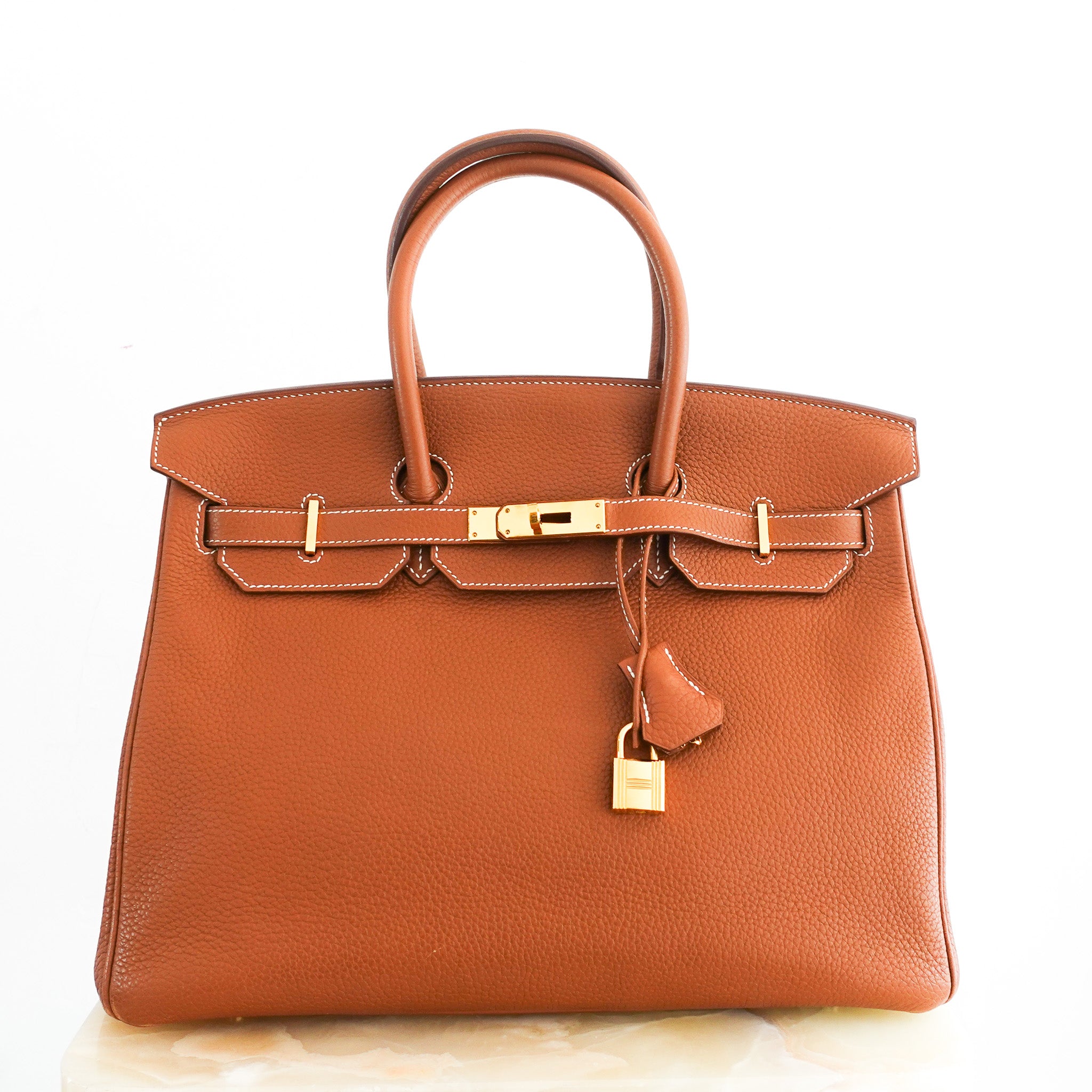 Hermès Birkin 35 Taurillon Clemence Gold | Authentic Preloved - Reloved Again