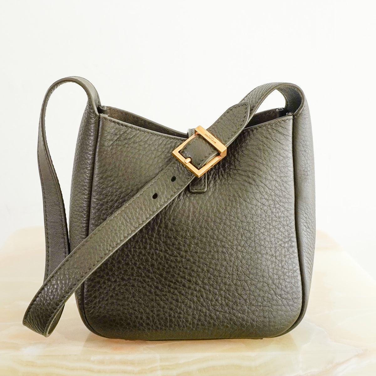 Saint Laurent Khaki Le 5 à 7 Supple Baby Shoulder Bag | Authentic Preloved - Reloved Again