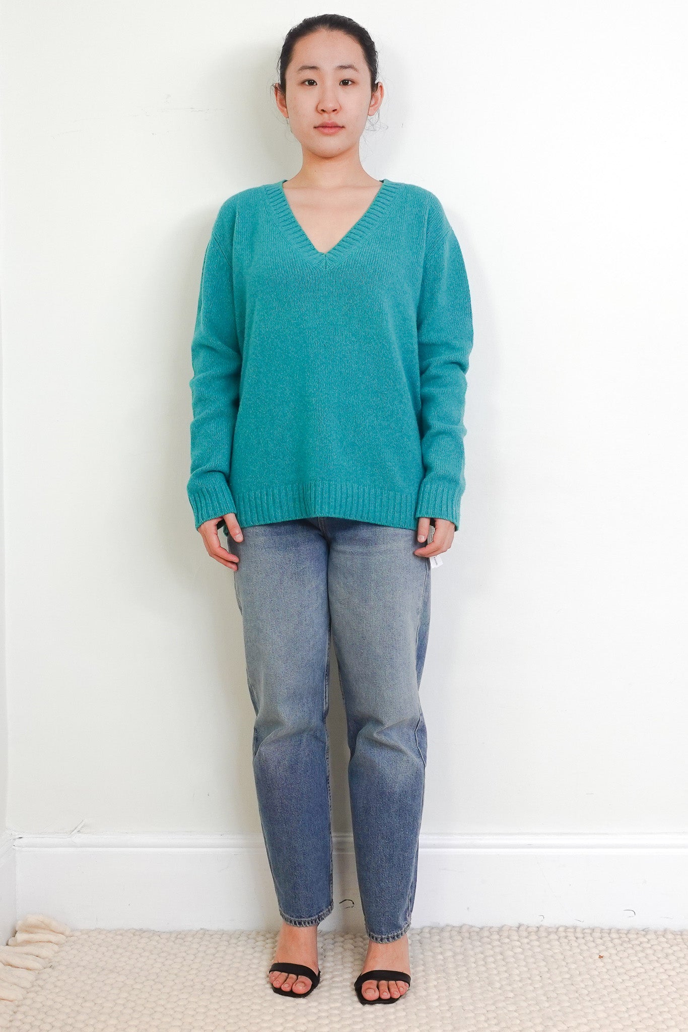 Prada Green V - Neck Knitted Jumper RRP £1500 | Authentic Preloved - Reloved Again