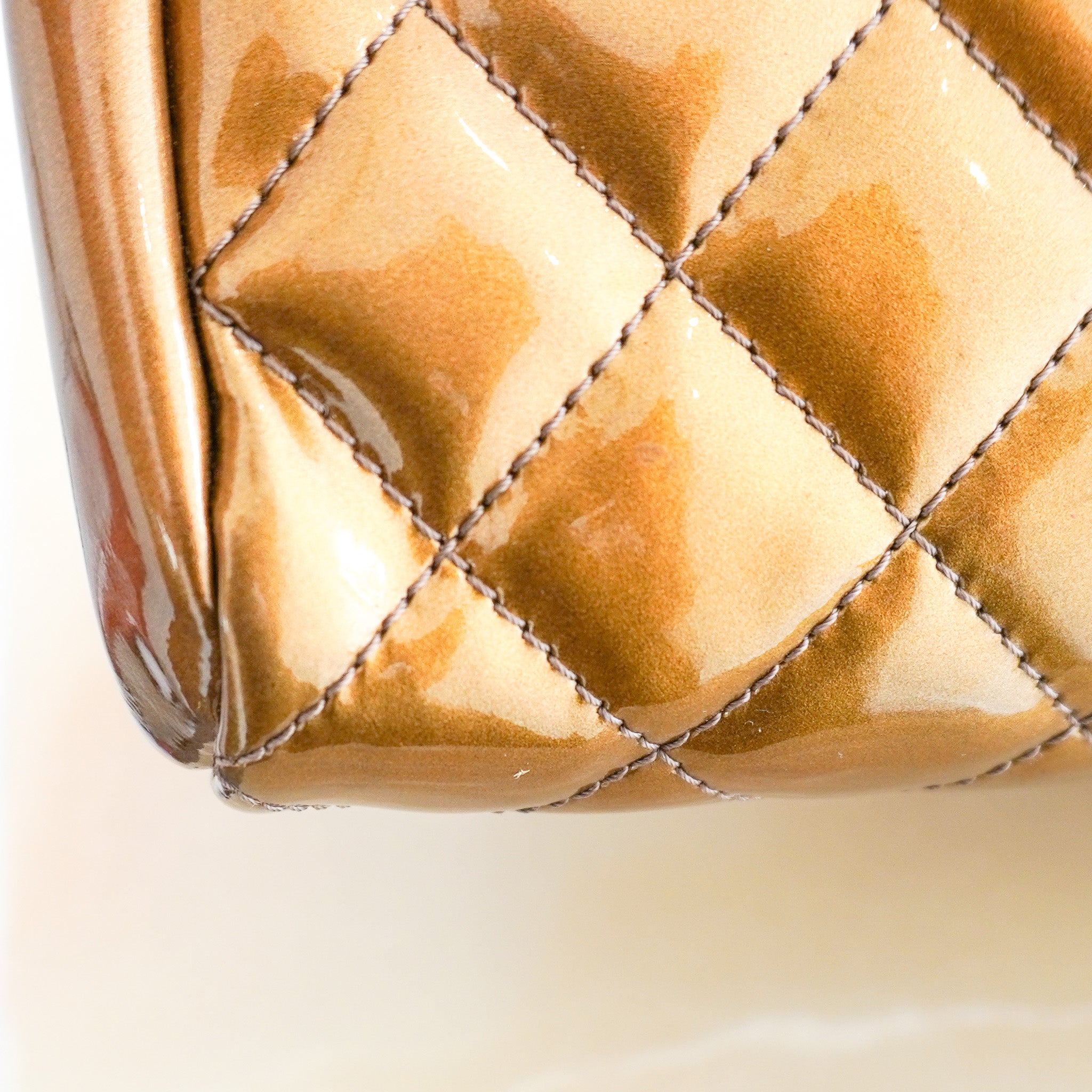 Chanel Just Mademoiselle Patent Quilted Bag (RRP £2300) | Authentic Preloved