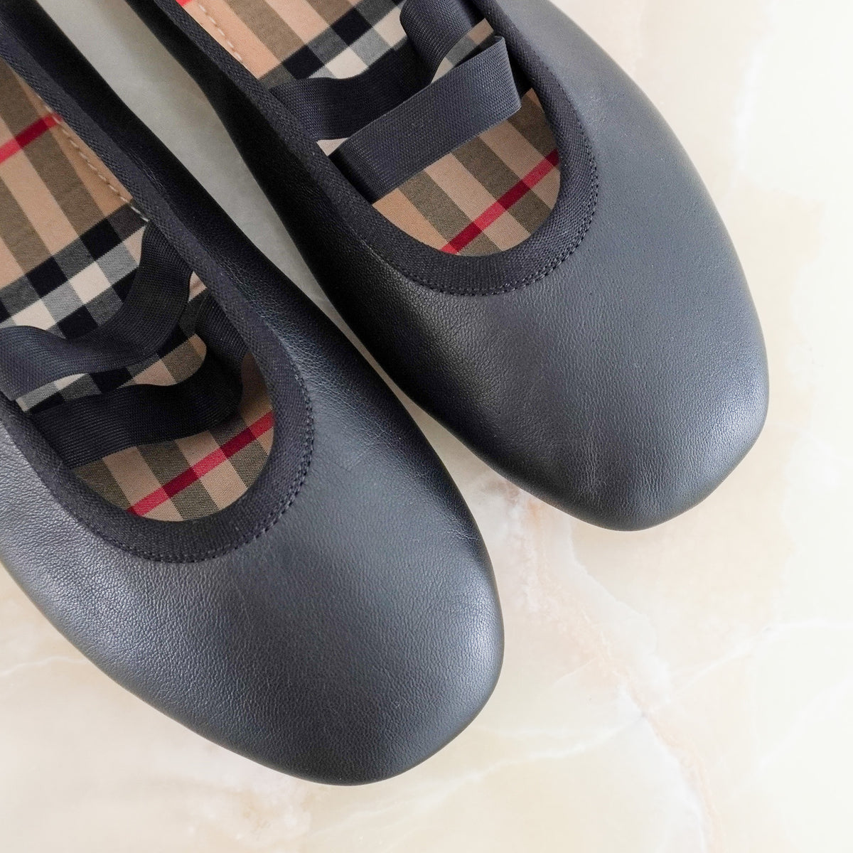 Burberry Lambskin Flats with Nova (RRP £550) | Authentic Preloved - Reloved Again