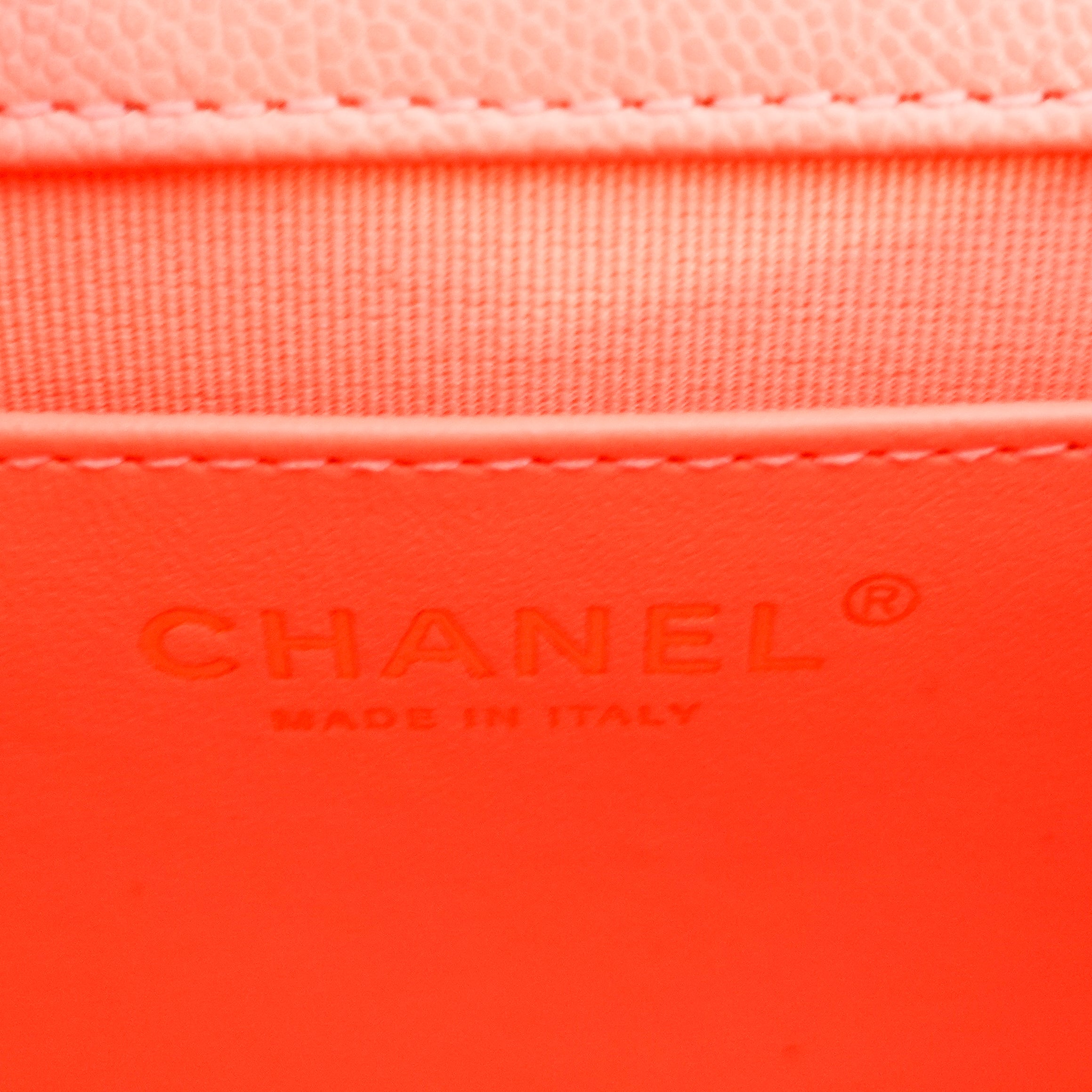Current Season Chanel Mini Flap bag in light Orange RRP £4780 | Authentic Preloved