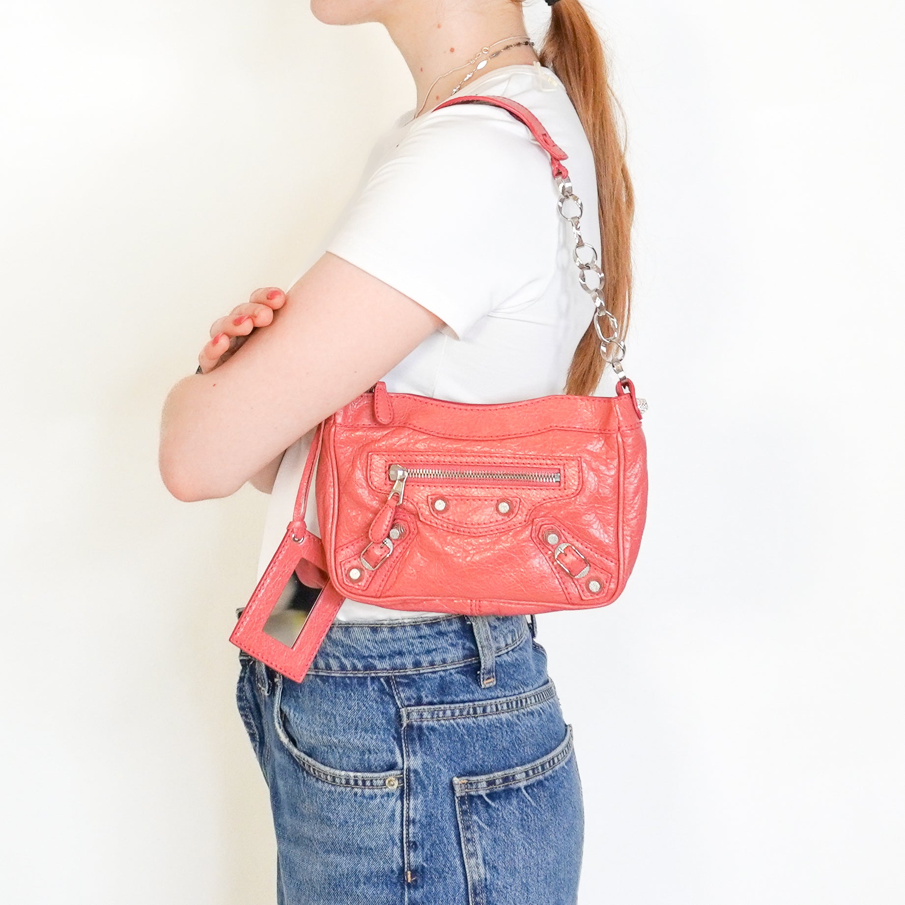 Balenciaga Rose Bonbon Agneau Giant 12 Hip Bag (RRP £1950) | Authentic Preloved