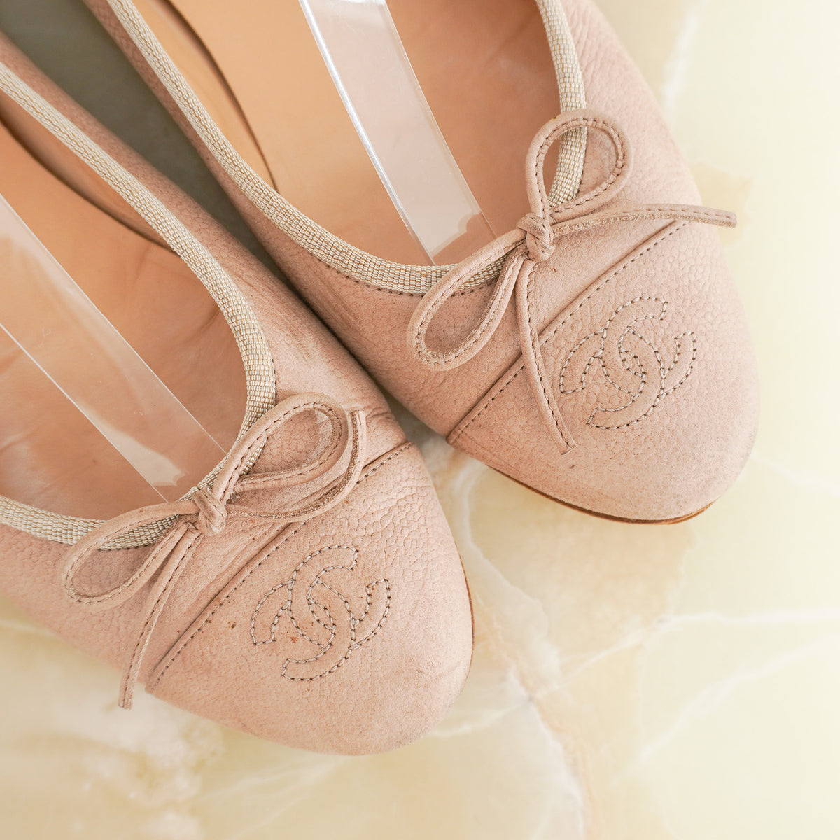 Chanel Nude Ballet Flats (RRP £820) | Authentic Preloved