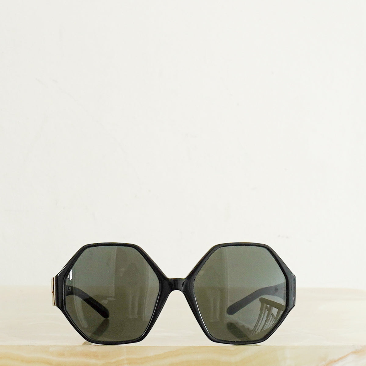 Linda Farrow Paloma Hexagon Sunglasses Polarized Lens (RRP £415) | FINAL SALE Authentic Preloved - Reloved Again
