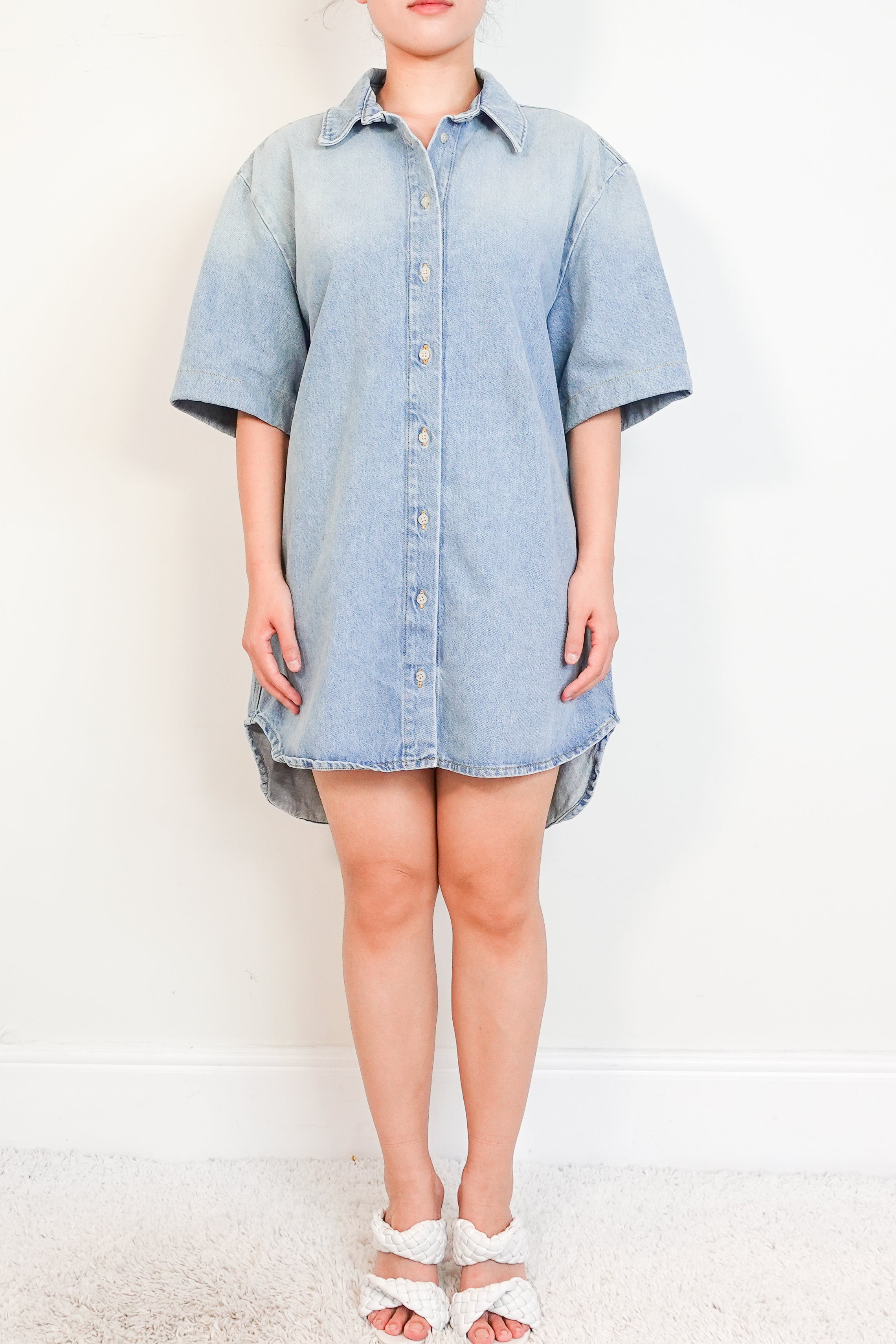 LouLou blue denim shirt dress RRP £375 | Authentic Preloved